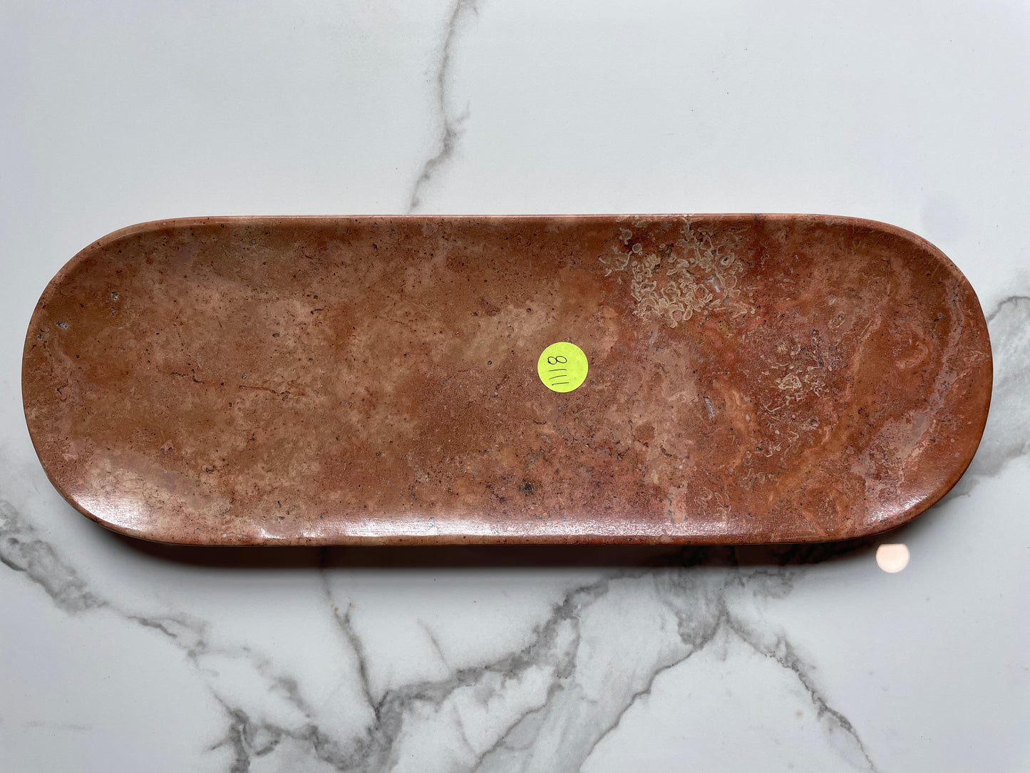 Orange Marble Decorative Tray