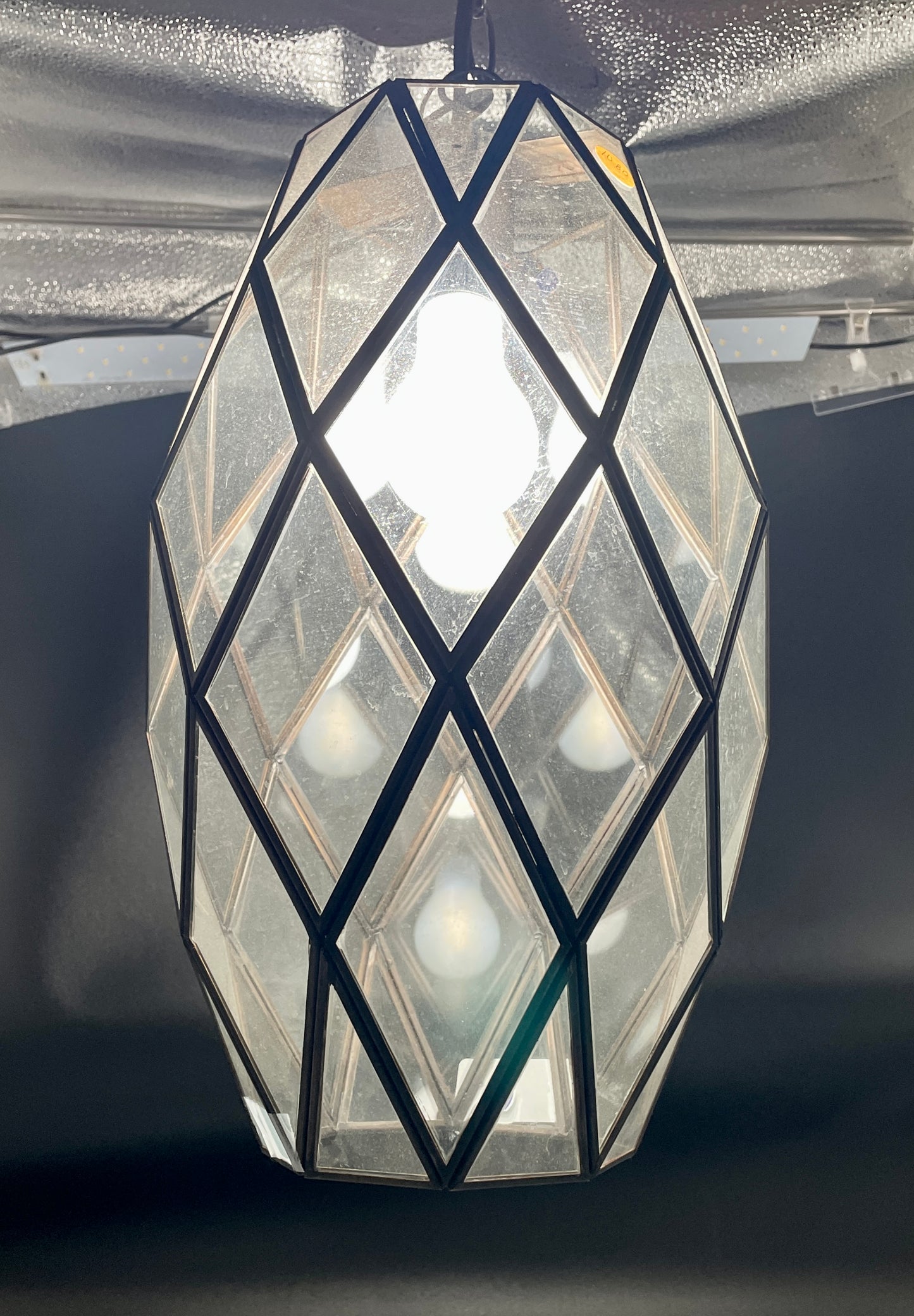 Transparent Tin Pineapple Geometric Ceiling Pendant Lamp