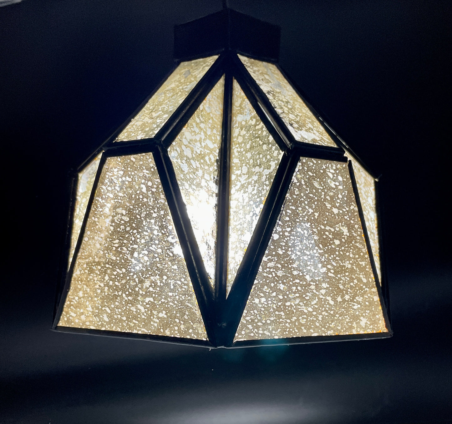 Small Bell Gold Tin Geometric Ceiling Pendant Lamp