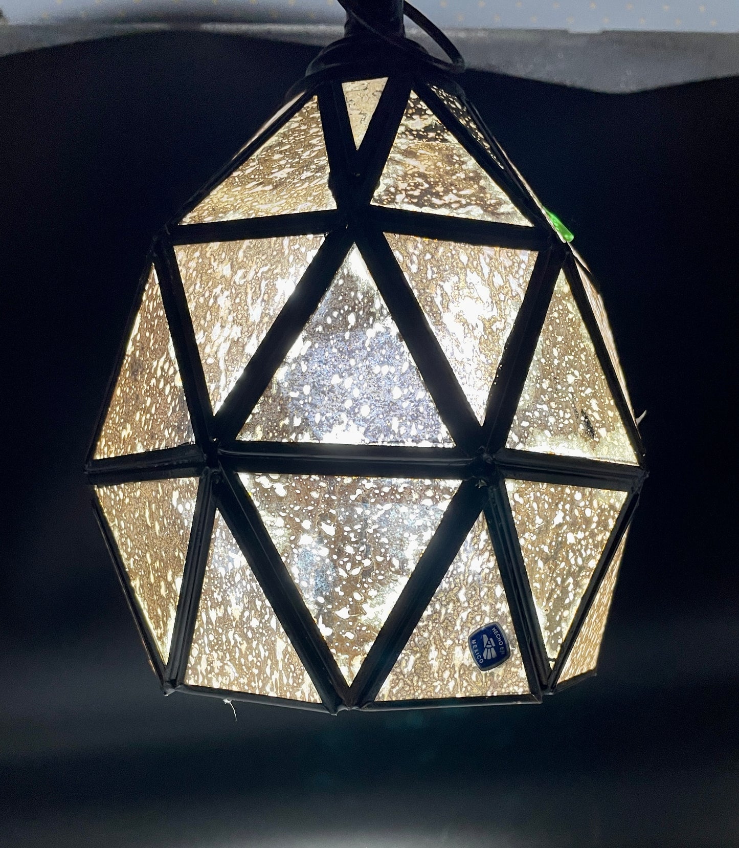 Small Pineapple Gold Tin Geometric Ceiling Pendant Lamp