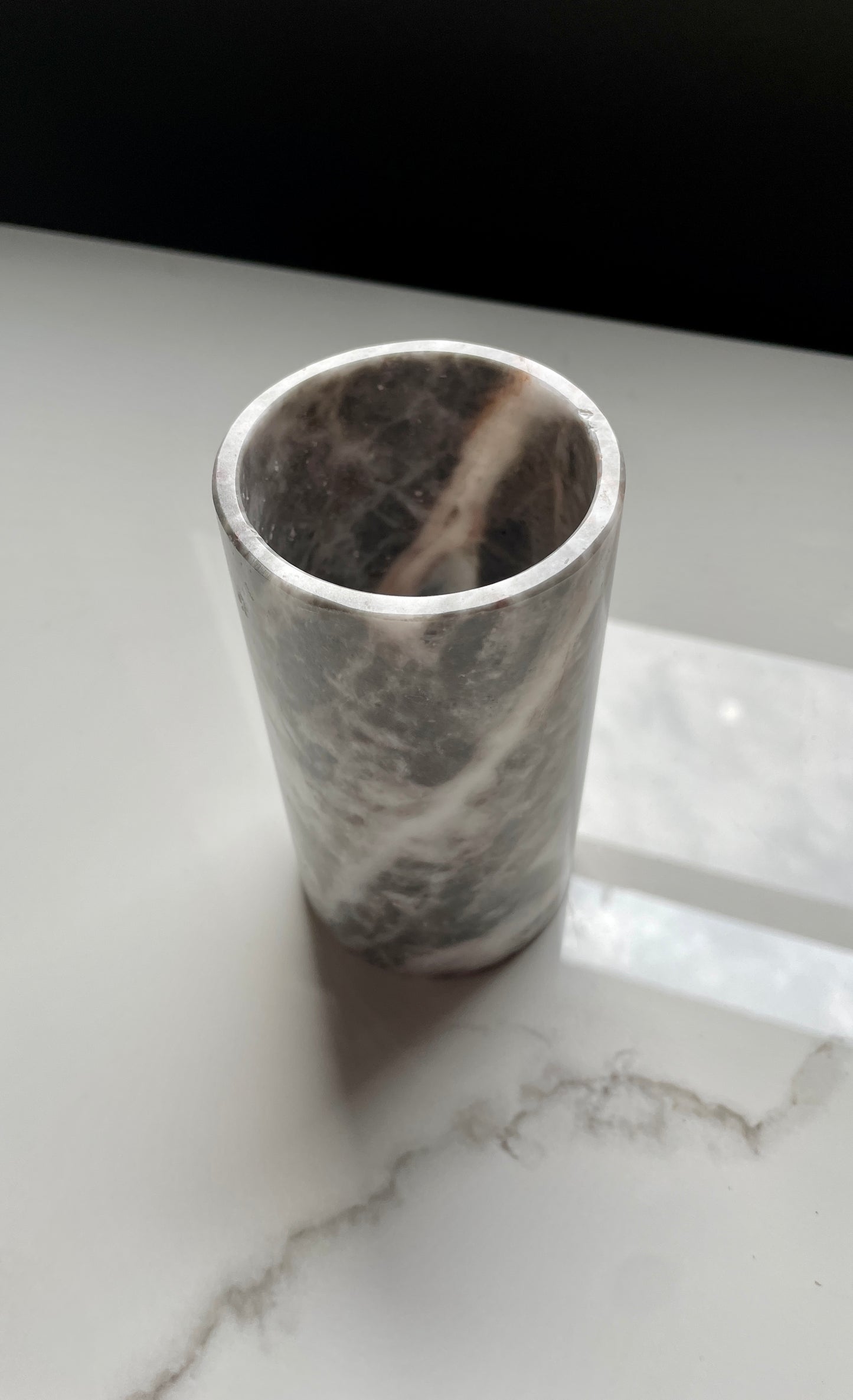 Gray Decorative Onyx Bathroom Set
