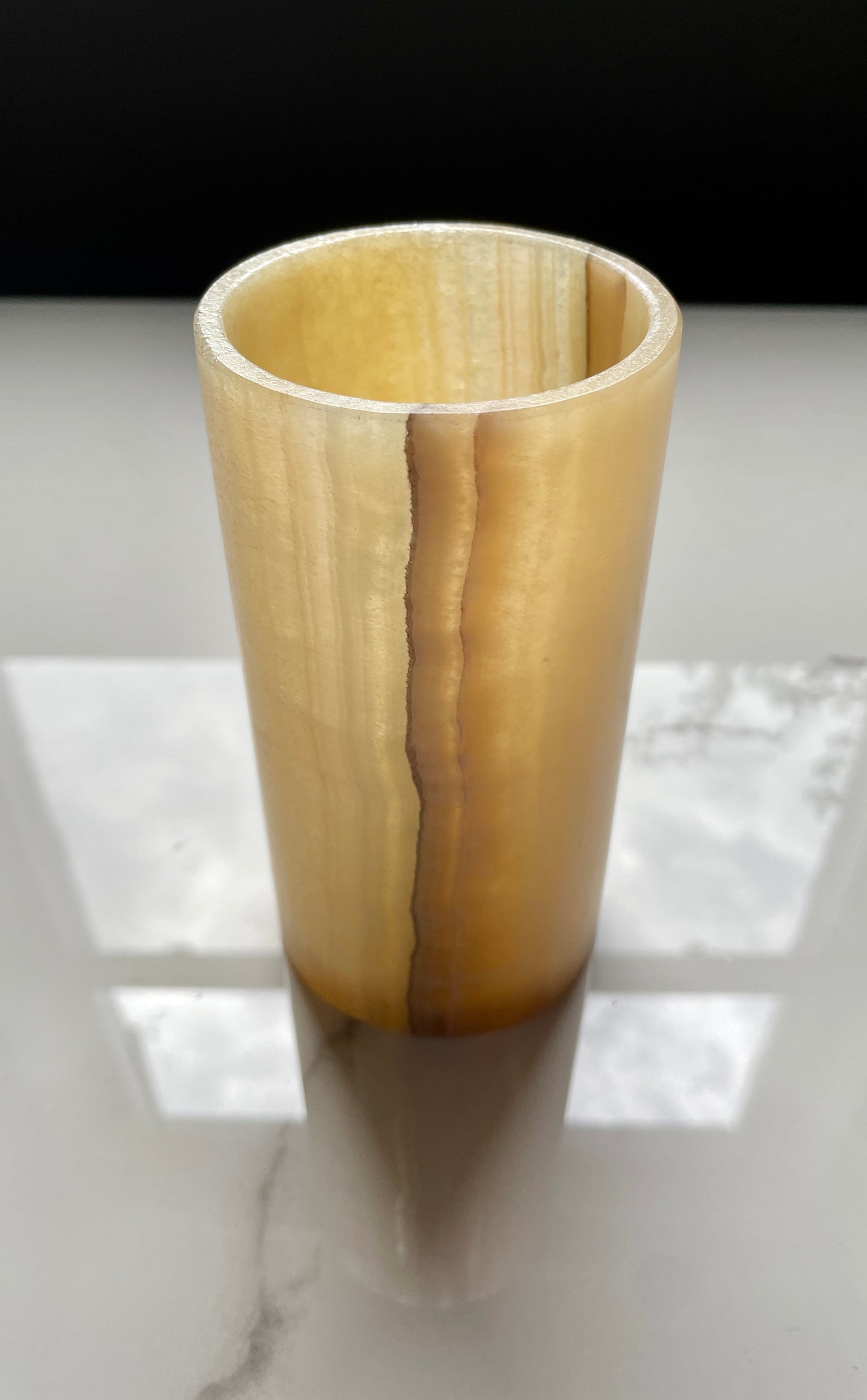 Beige Decorative Onyx Bathroom Set