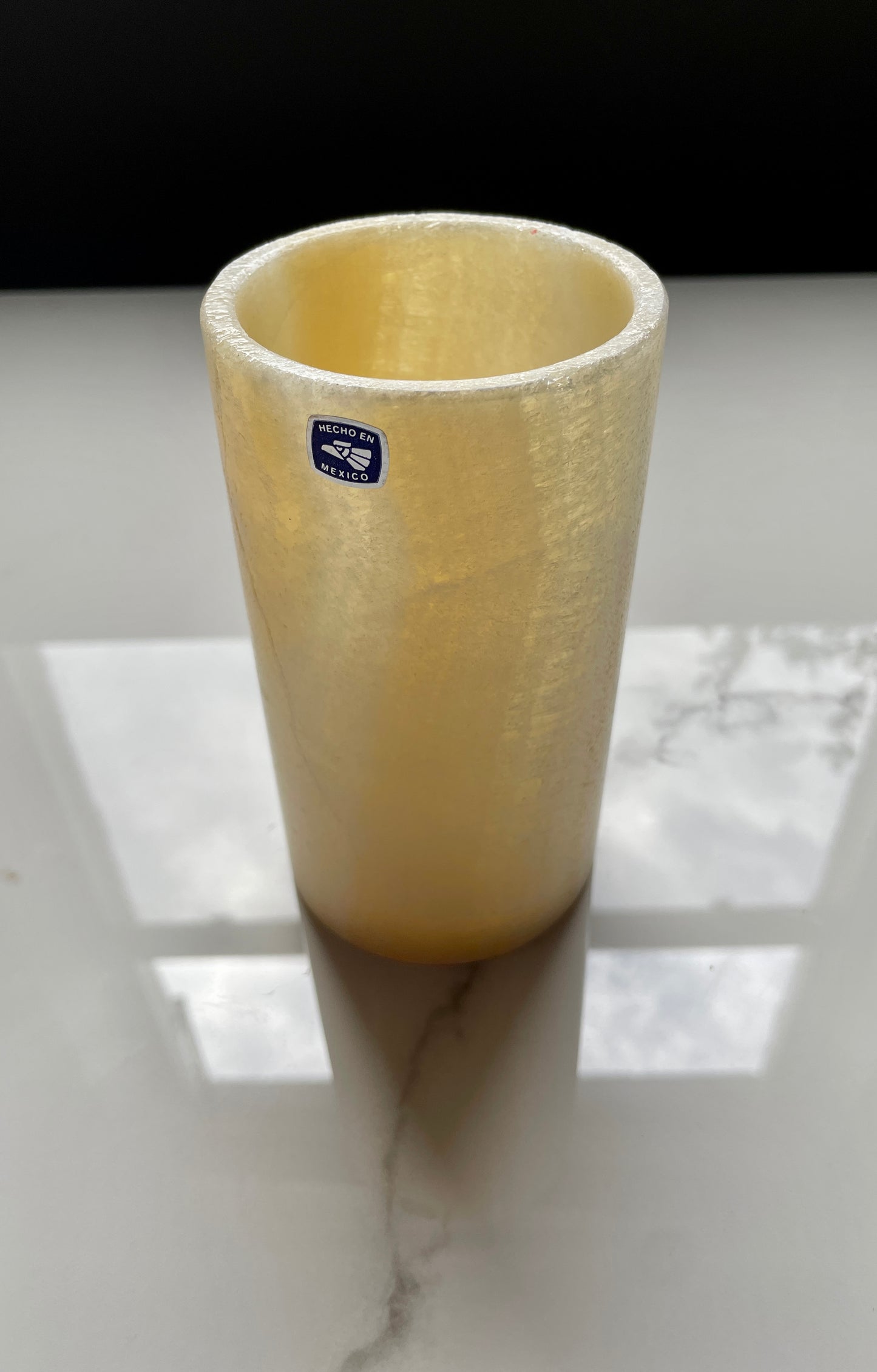 Beige Decorative Onyx Bathroom Set