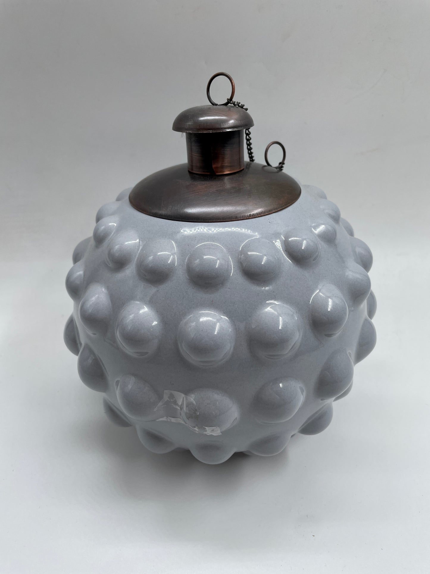 Light Gray Ball Patterned Citronella Ceramic Sphere