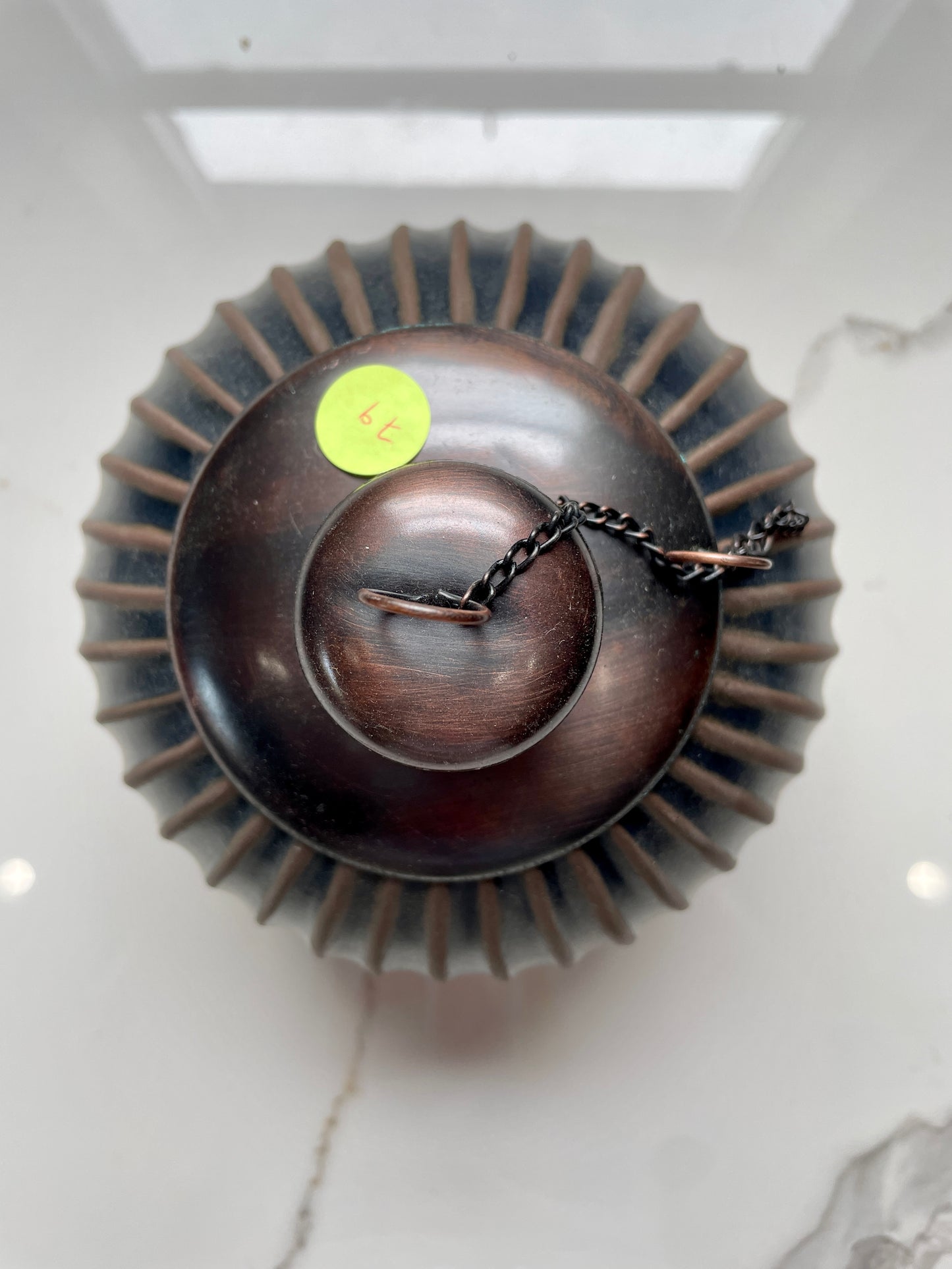 Dark Gray Slices Patterned Citronella Ceramic Sphere