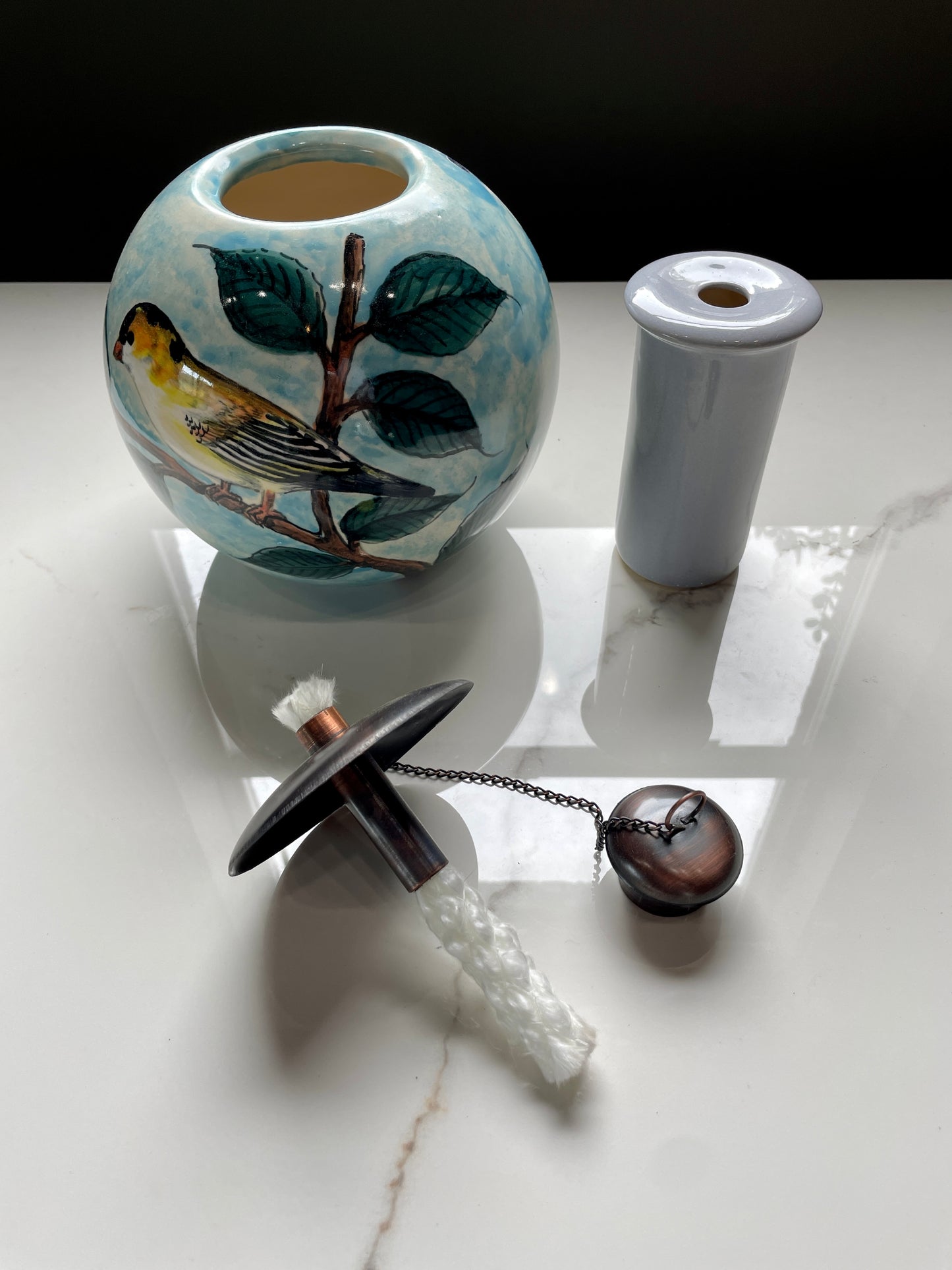 Bird Design Citronella Ceramic Sphere