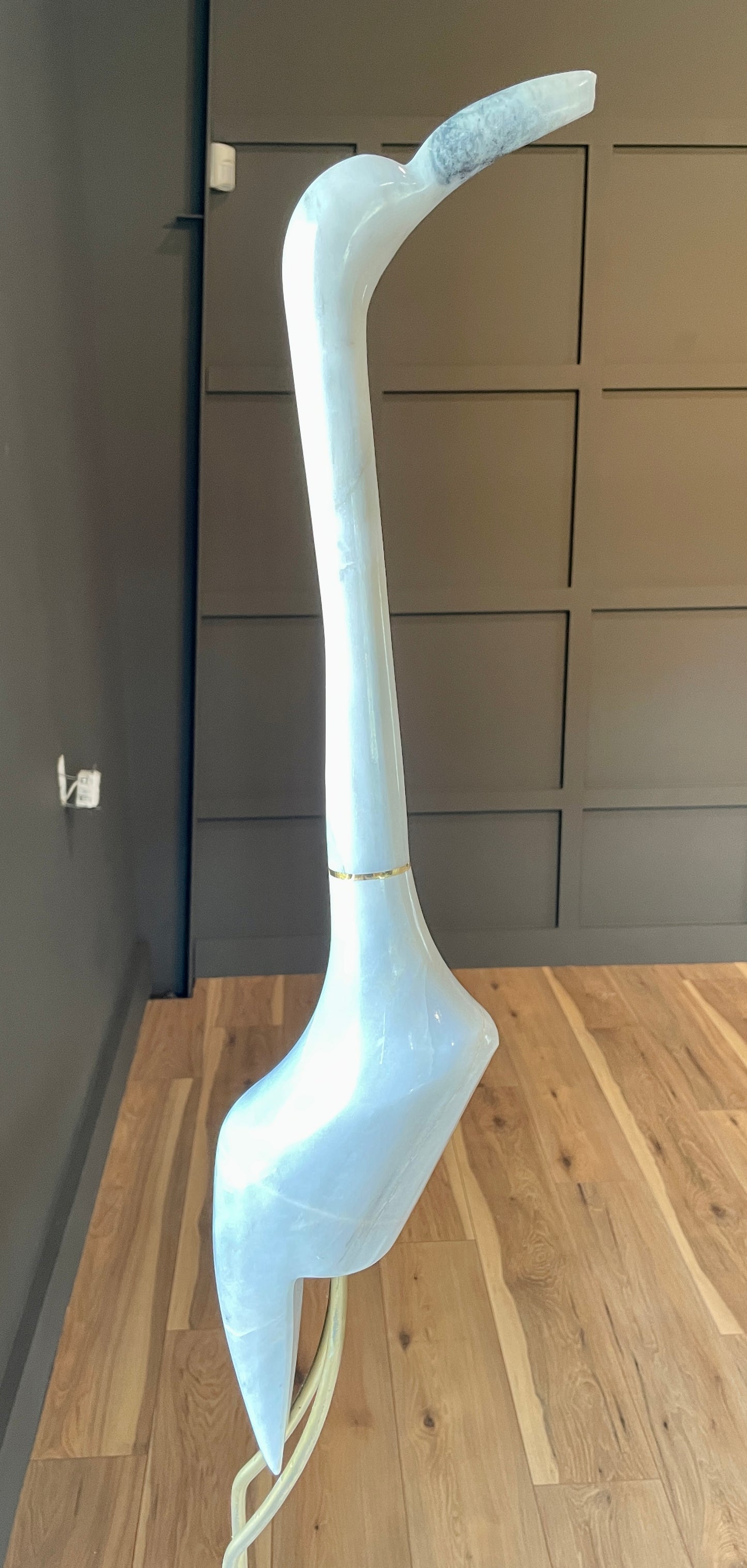White Onyx Crane