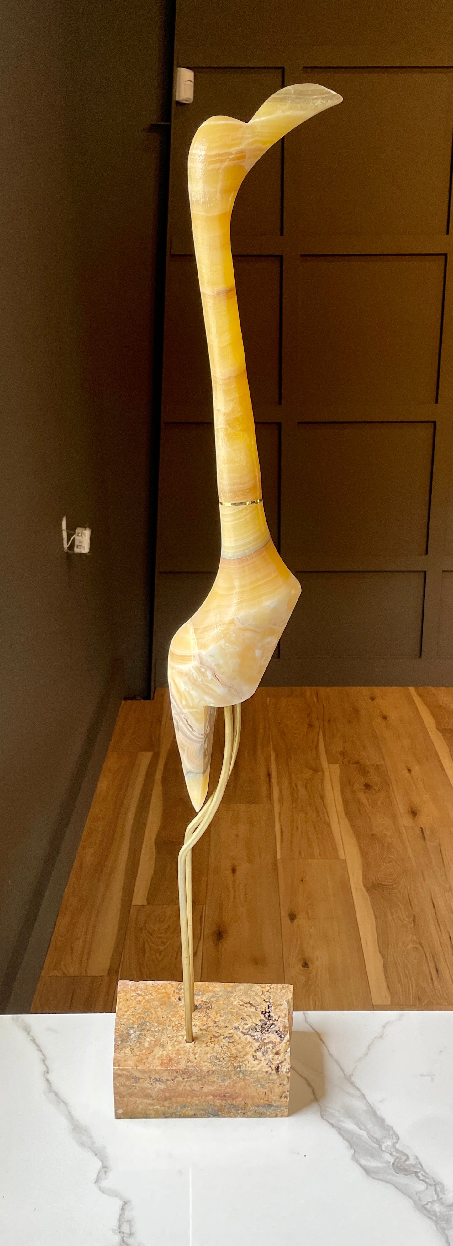 Up Yellow Onyx Crane