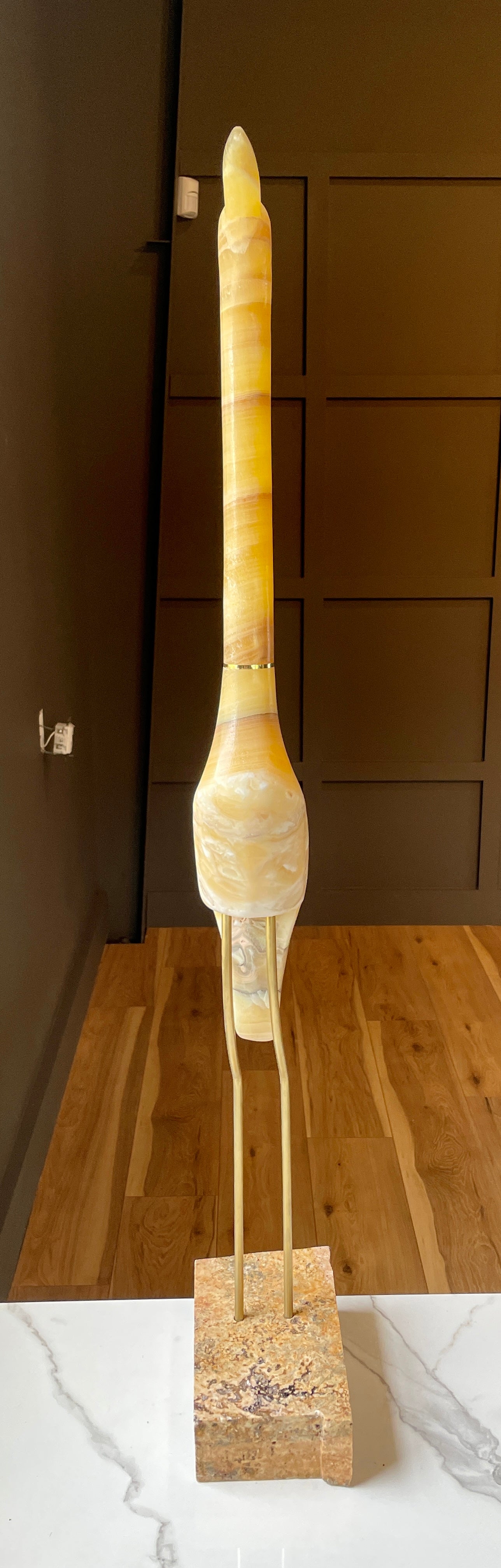 Up Yellow Onyx Crane