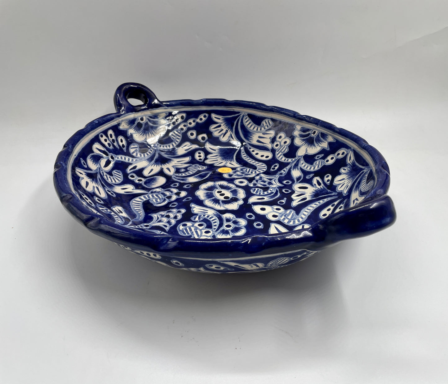 Blue and White Big Patterned Talavera Bowl