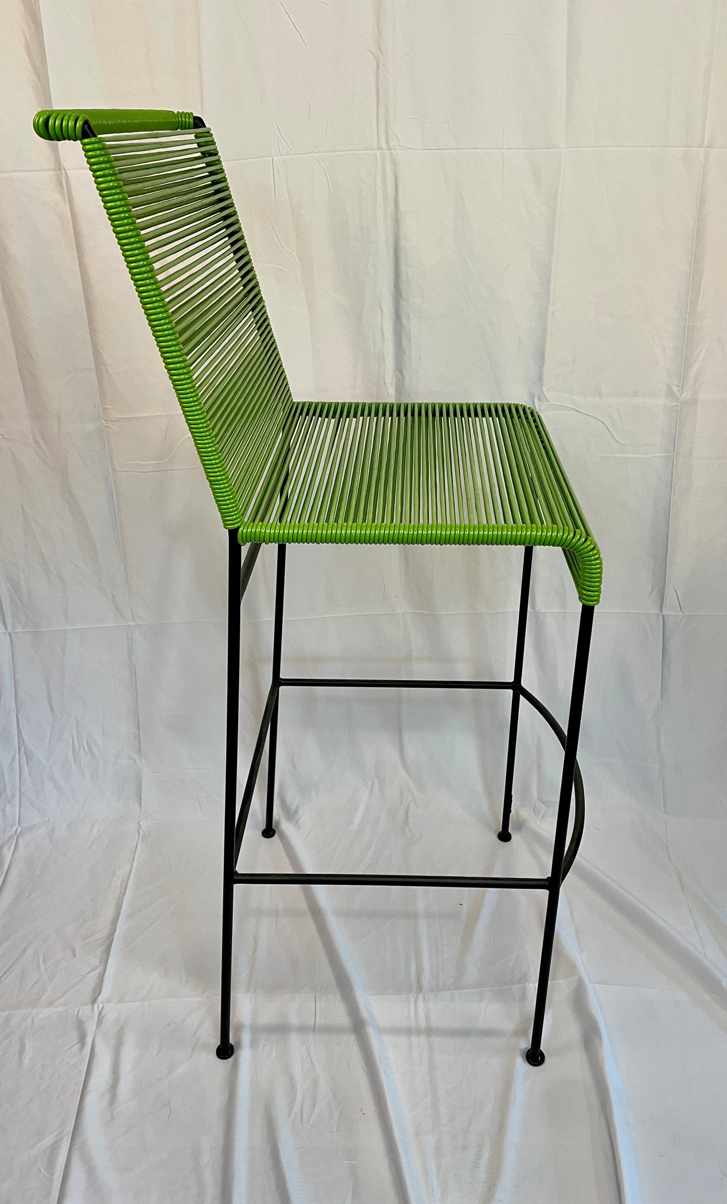 Tall Olive Green Acapulco Baresque Chair