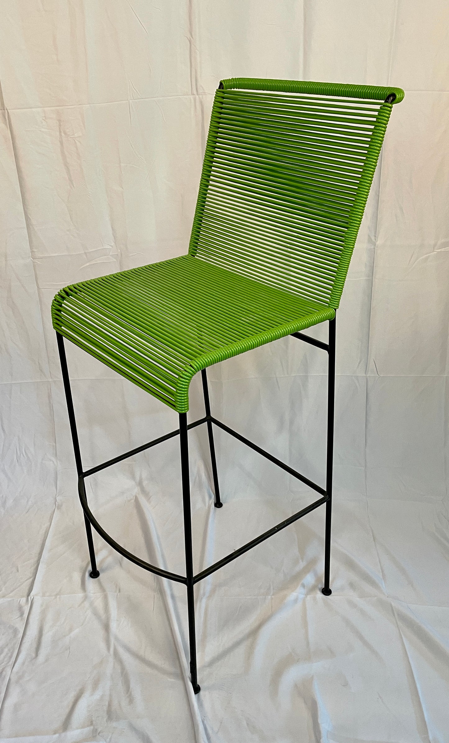 Tall Olive Green Acapulco Baresque Chair