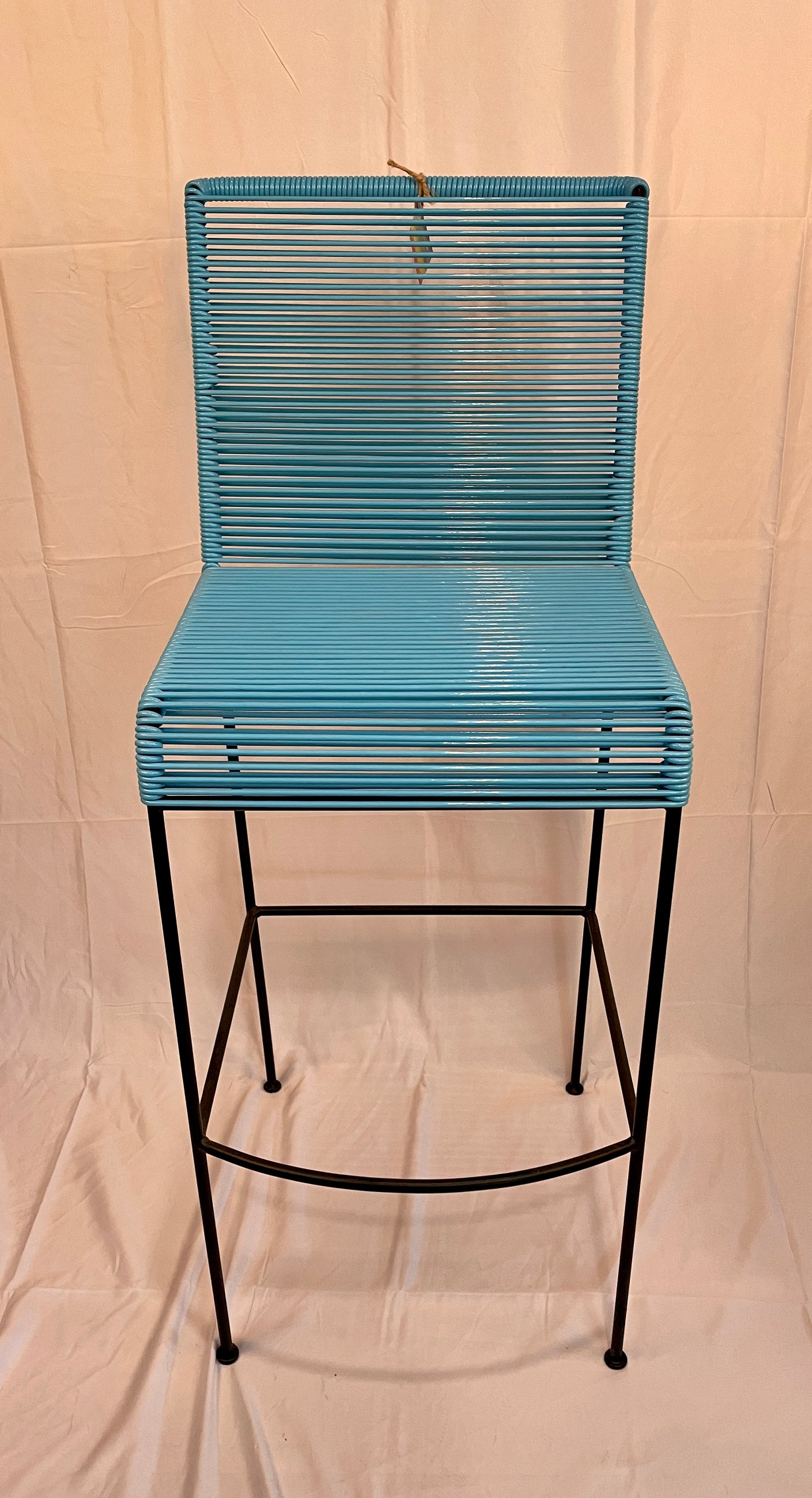 Tall Blue Acapulco Baresque Chair