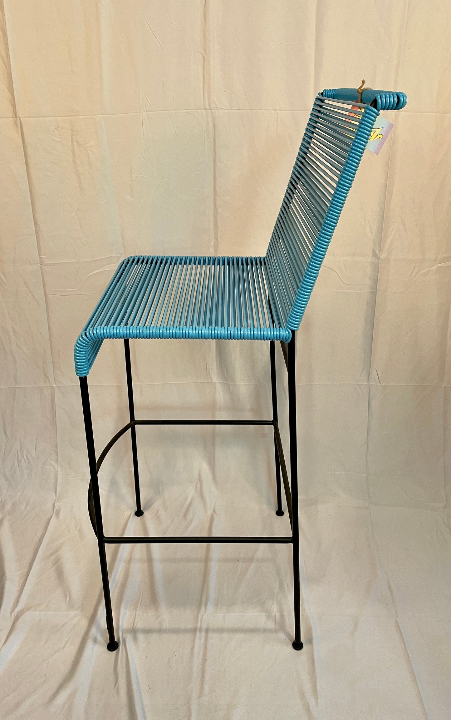 Tall Blue Acapulco Baresque Chair