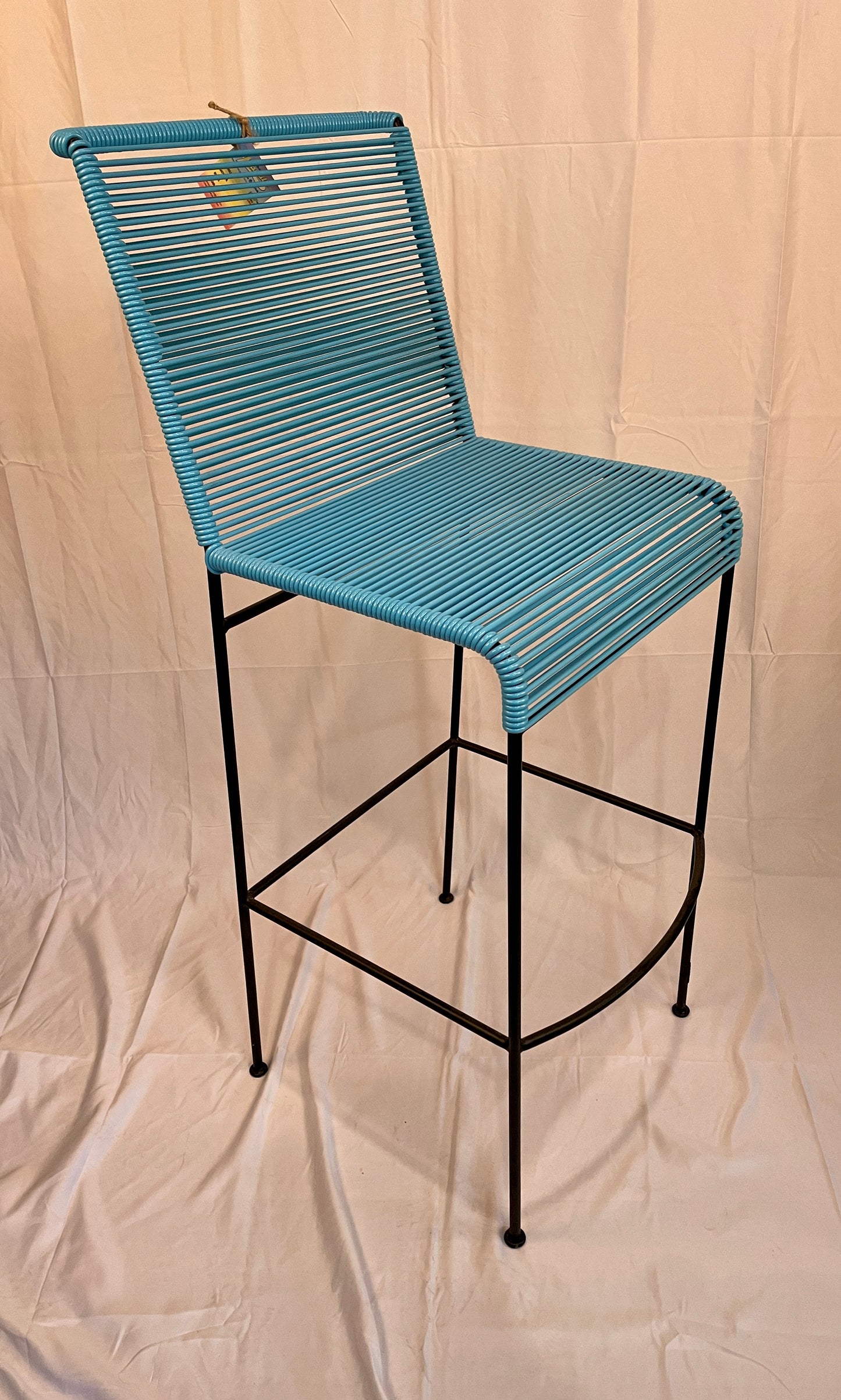 Tall Blue Acapulco Baresque Chair