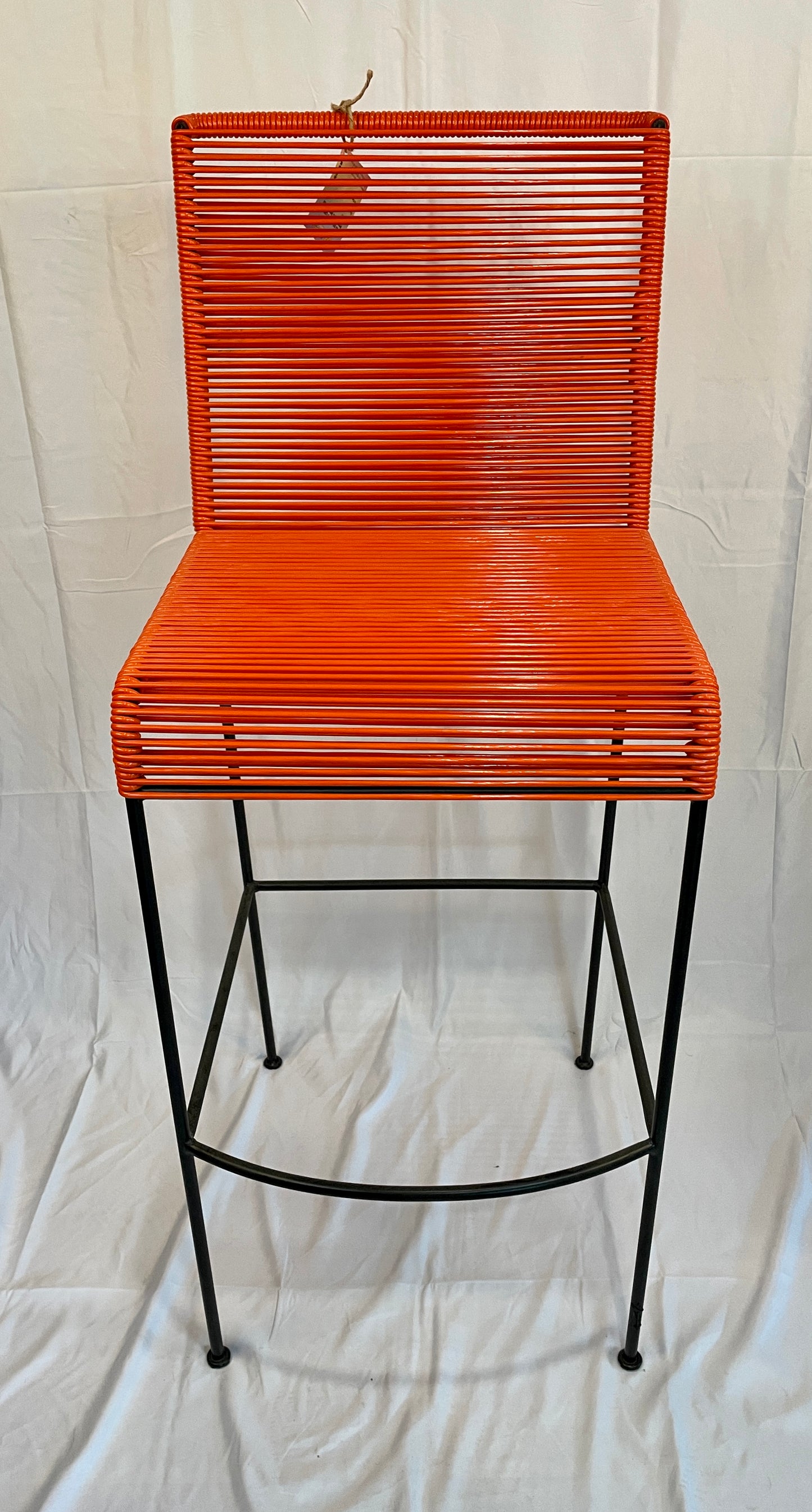 Tall Orange Acapulco Baresque Chair