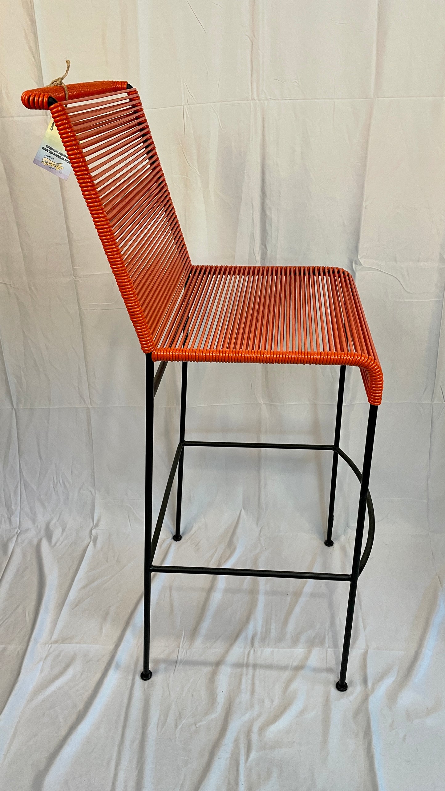 Tall Orange Acapulco Baresque Chair