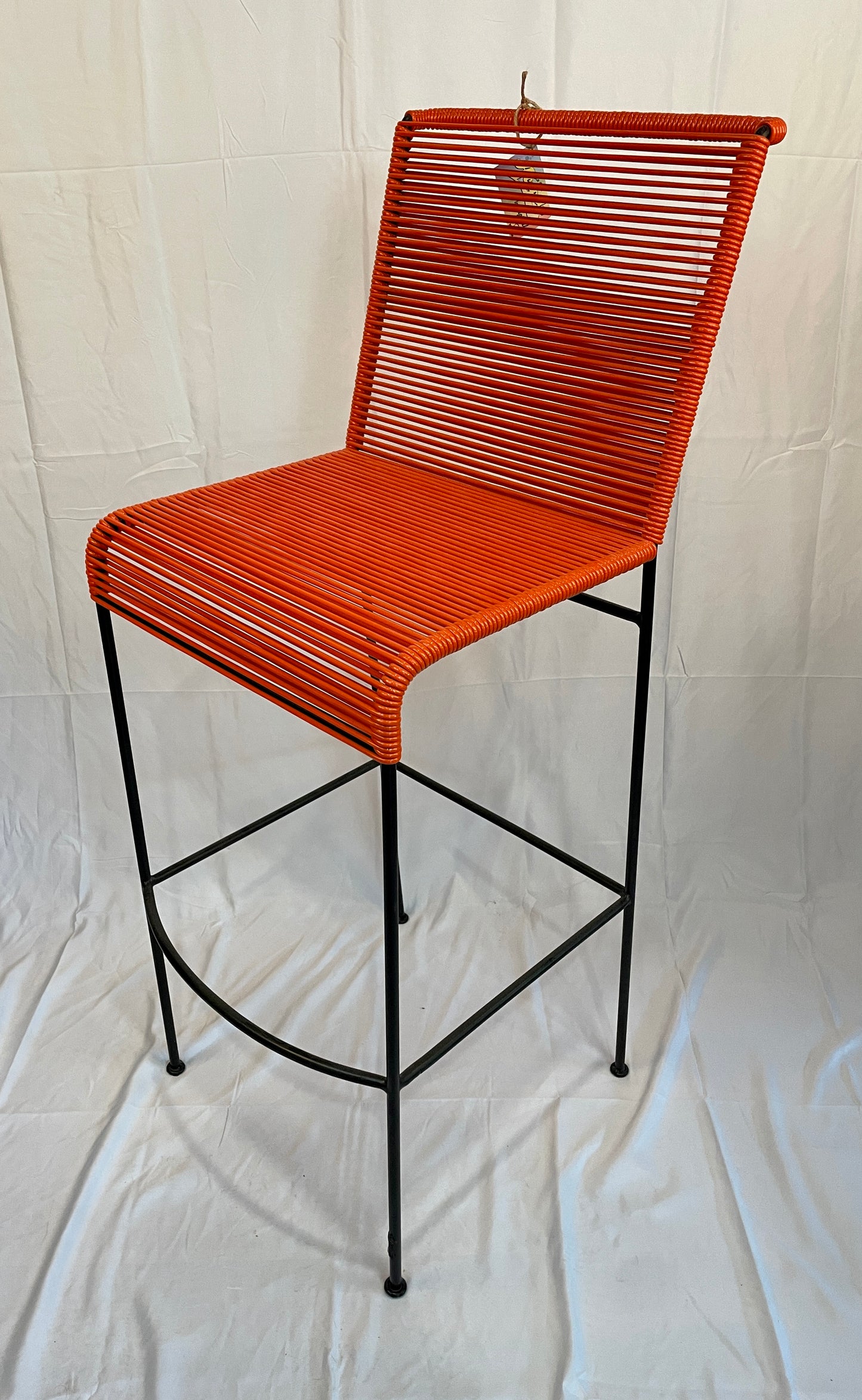 Tall Orange Acapulco Baresque Chair