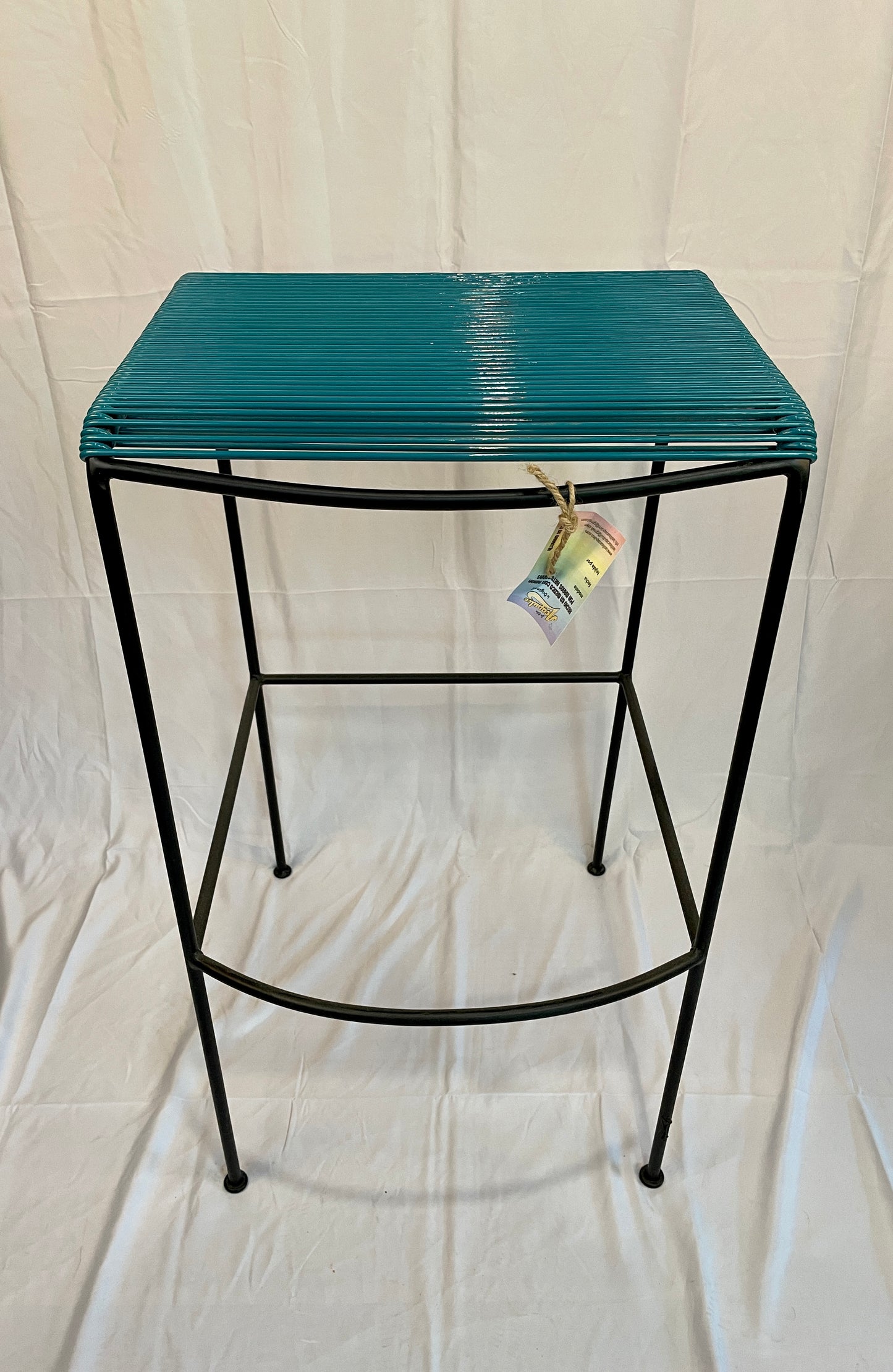 Tall Blue Acapulco Monolith Stool