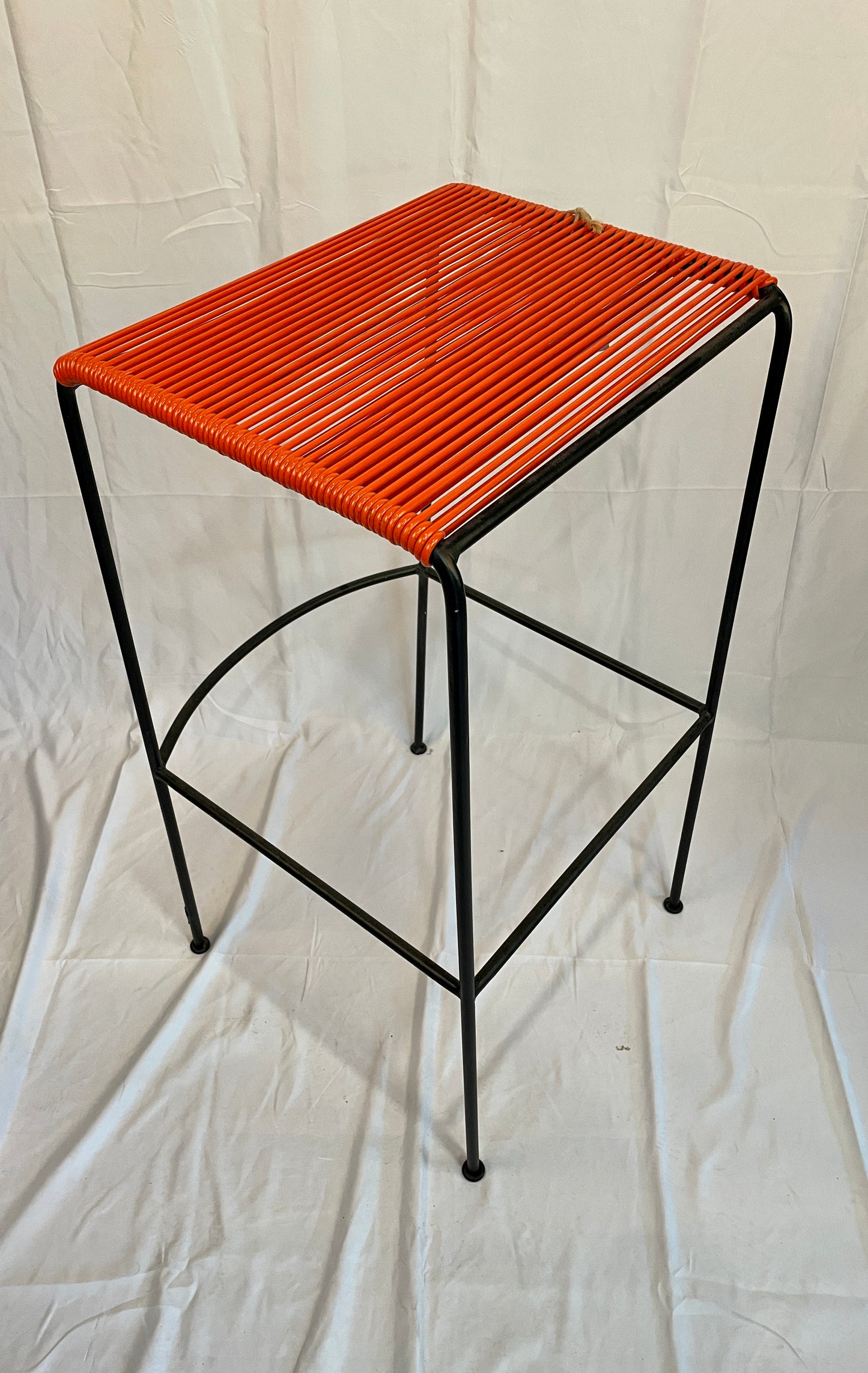 Tall Orange Acapulco Monolith Stool