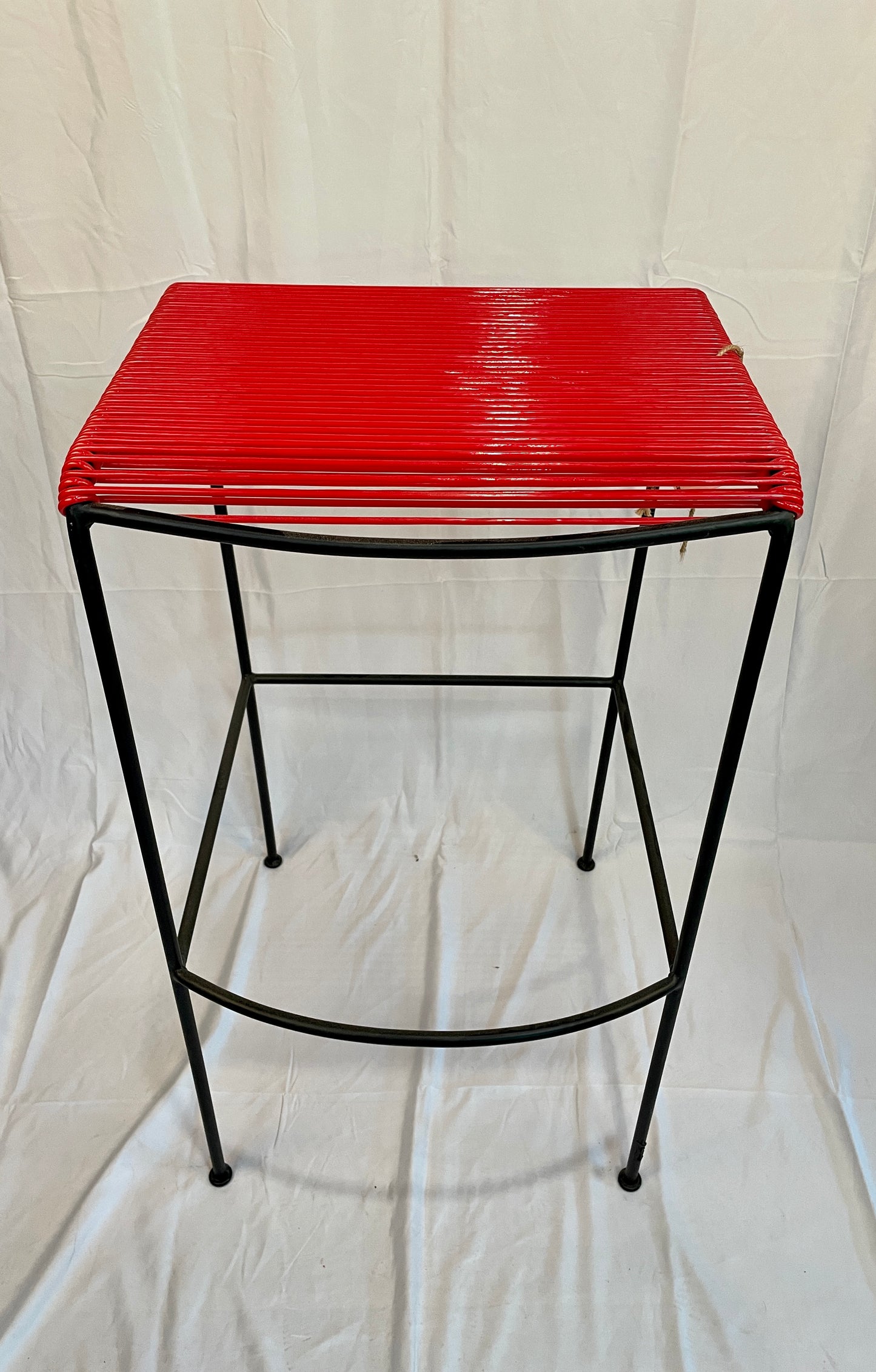 Tall Red Acapulco Monolith Stool