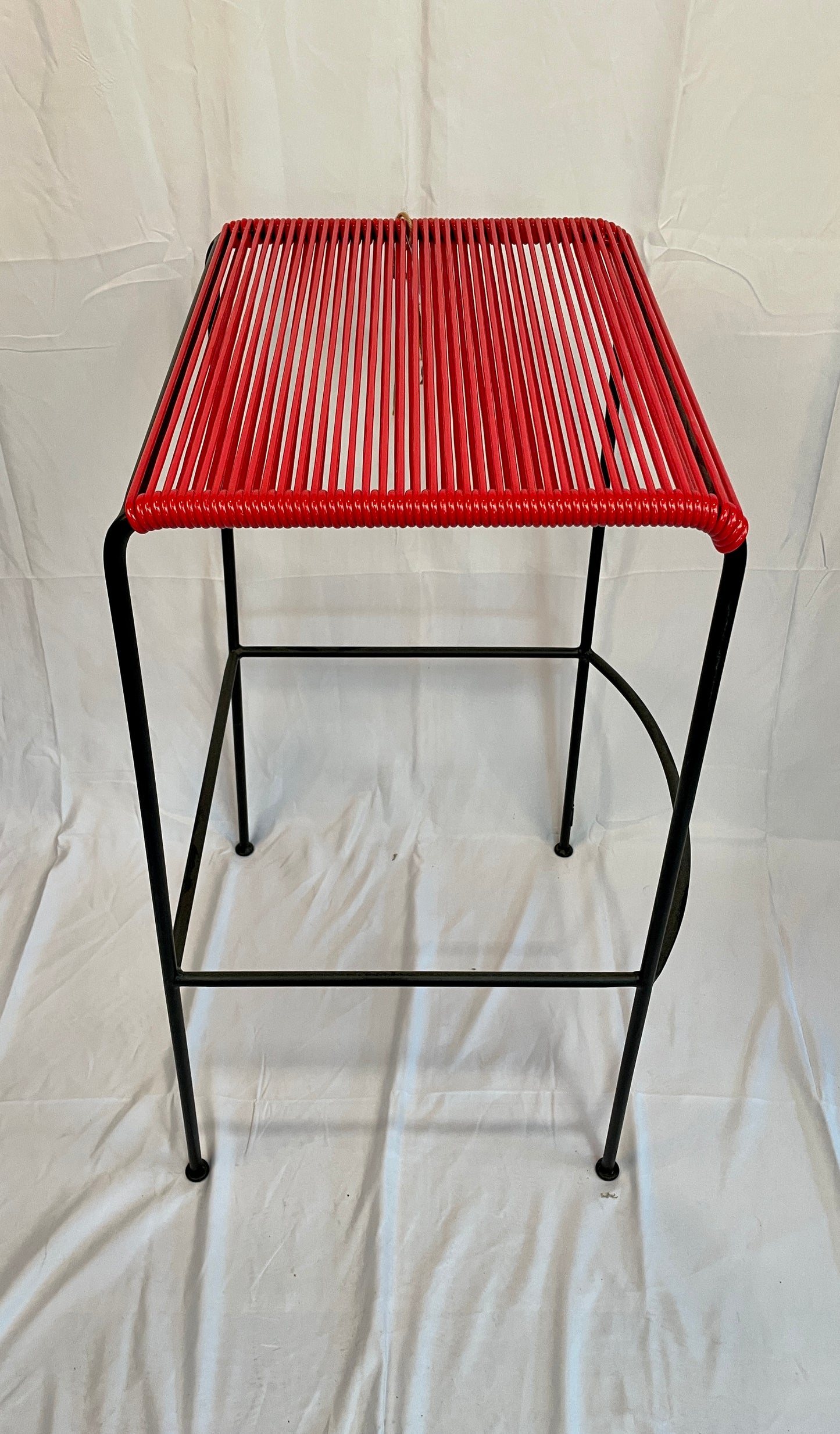 Tall Red Acapulco Monolith Stool