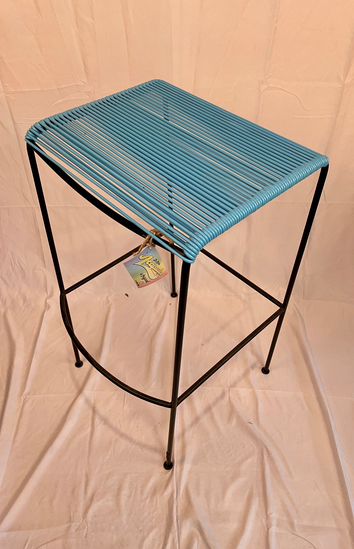 Tall Cyan Acapulco Monolith Stool