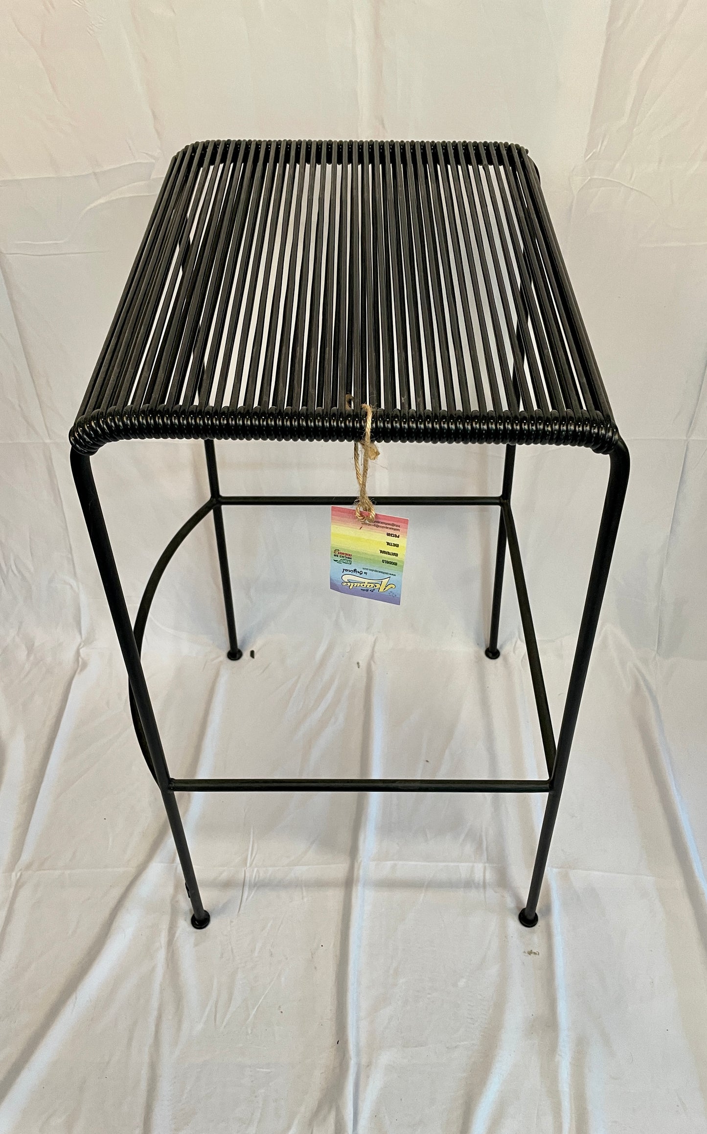 Tall Black Acapulco Monolith Stool