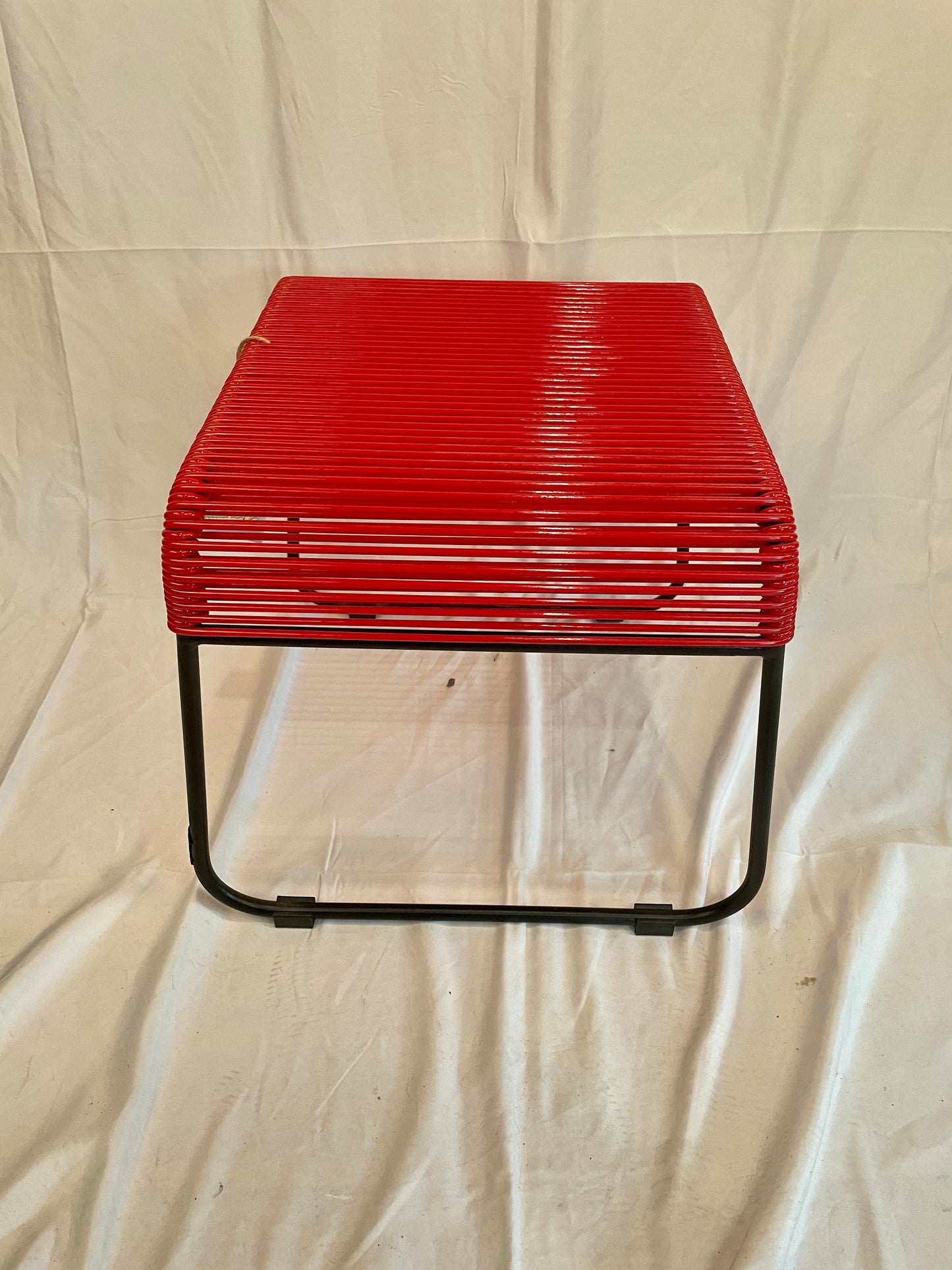 Red Staple Acapulco Stool
