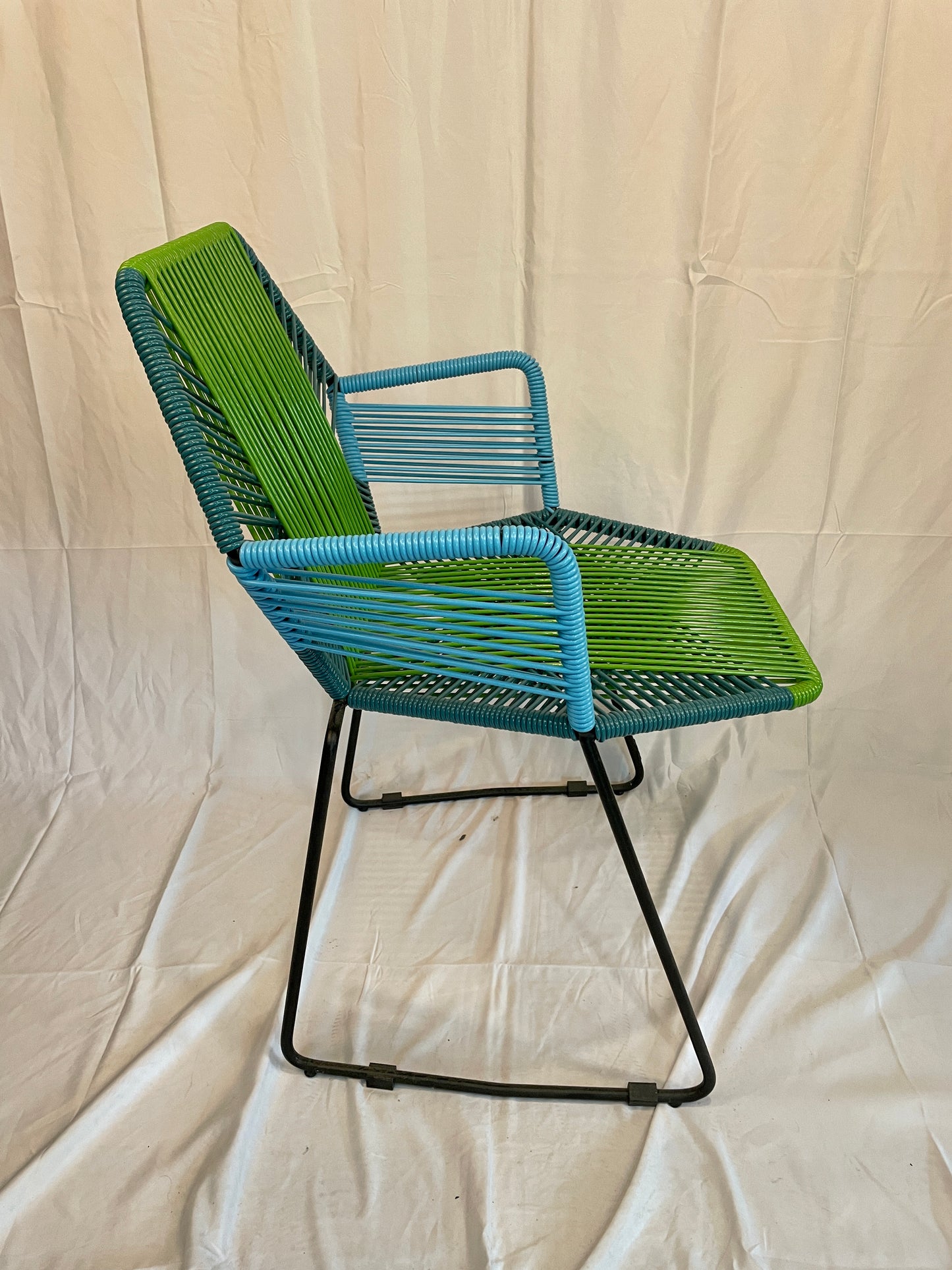 Blue and Green Viral Acapulco Chair