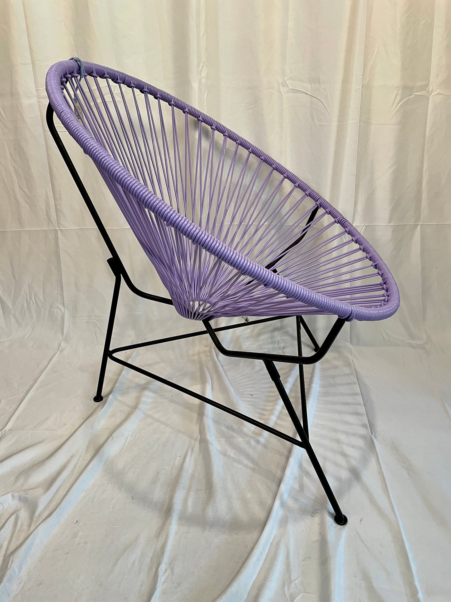 Purple Flower Acapulco Chair