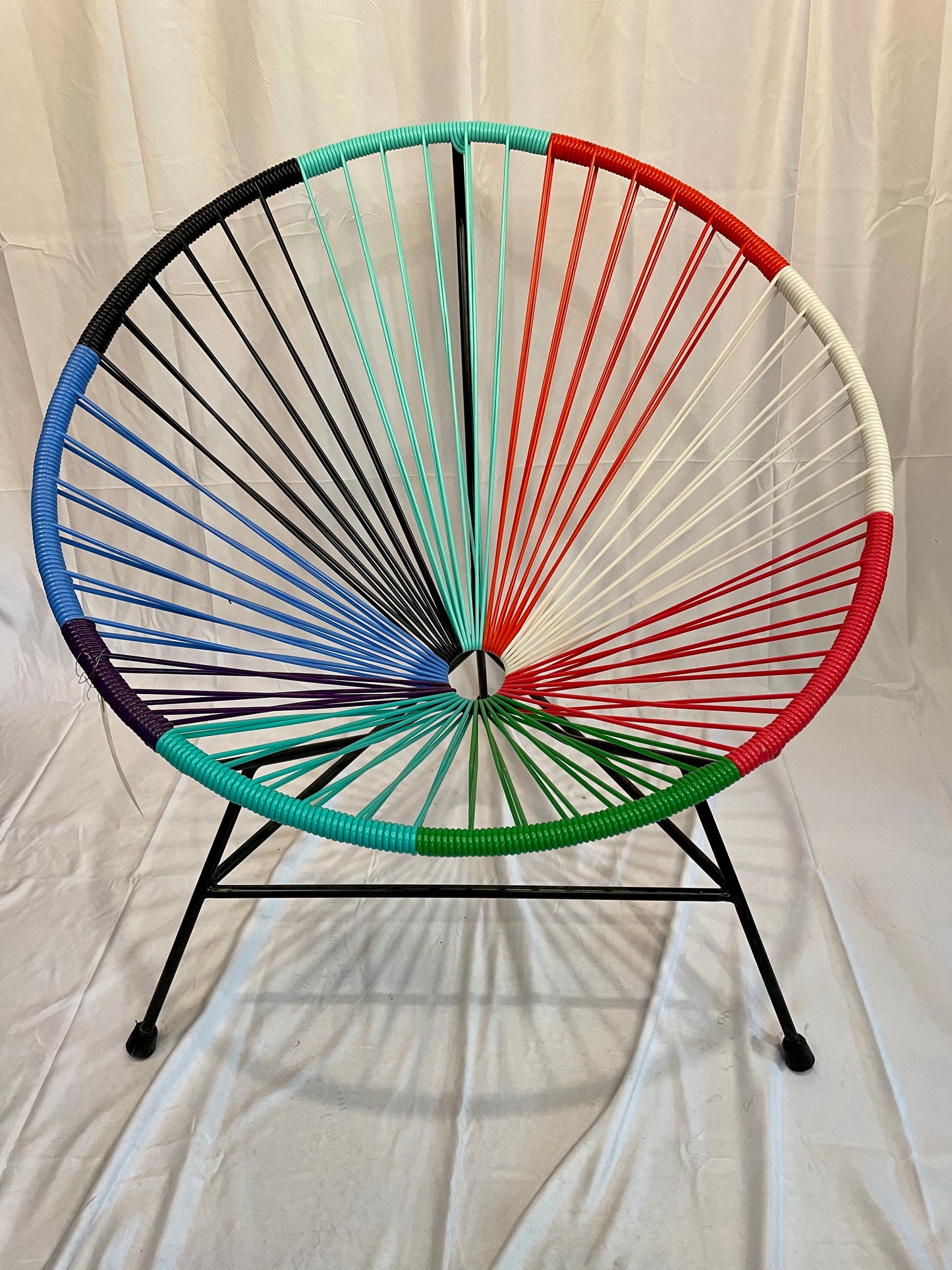 Multicolor Flower Acapulco Chair