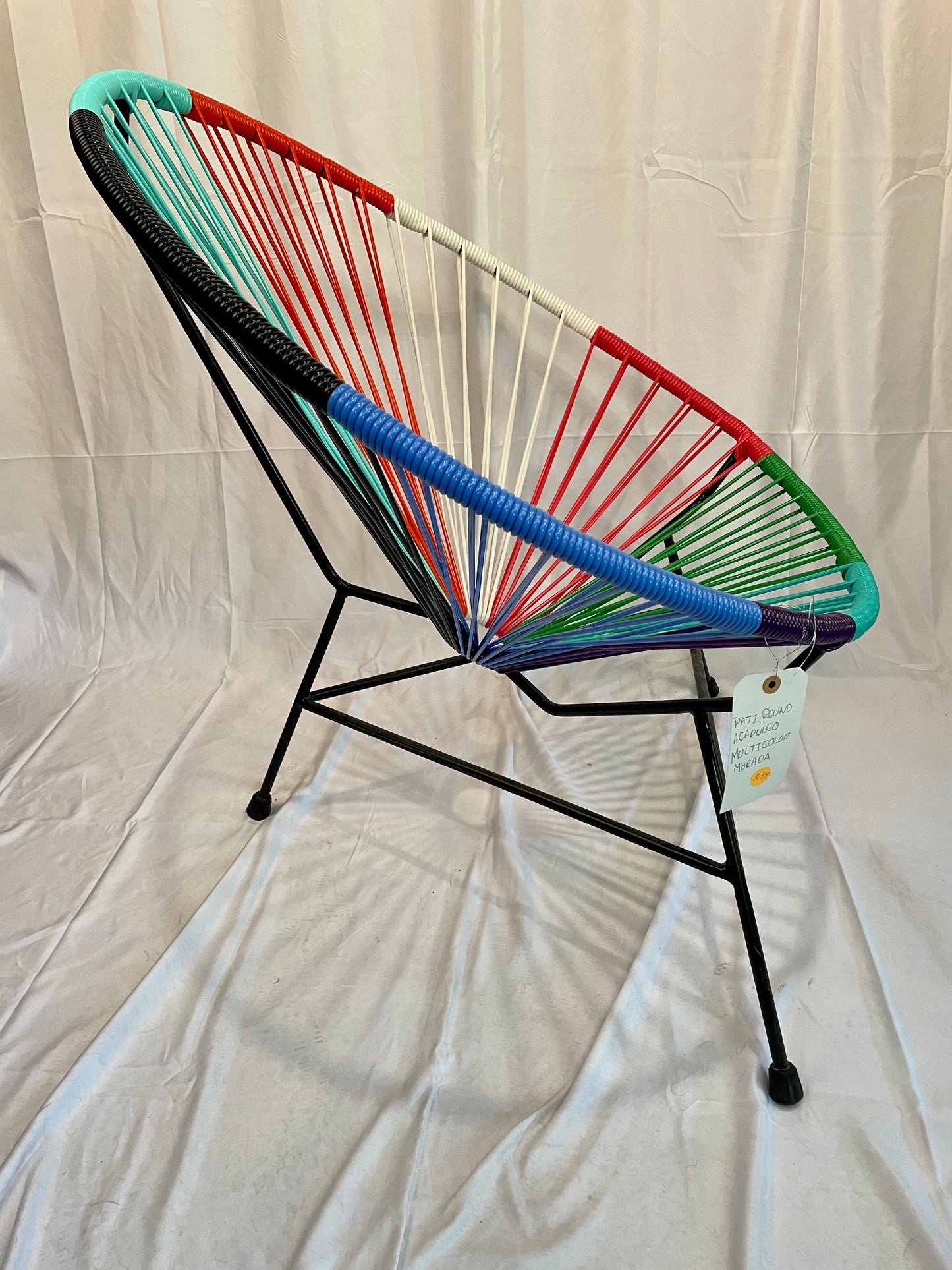 Multicolor Flower Acapulco Chair