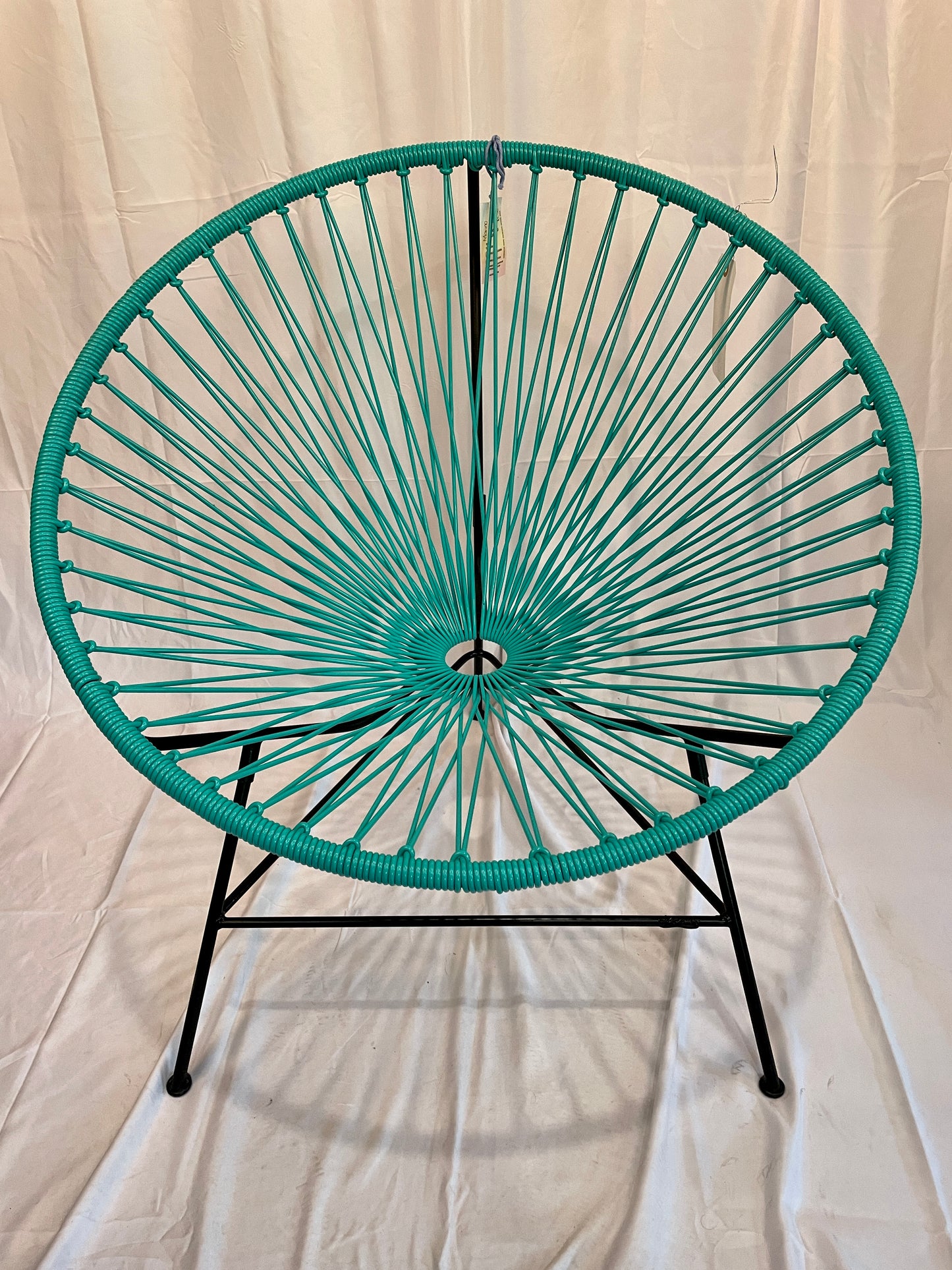 Cyan Flower Acapulco Chair