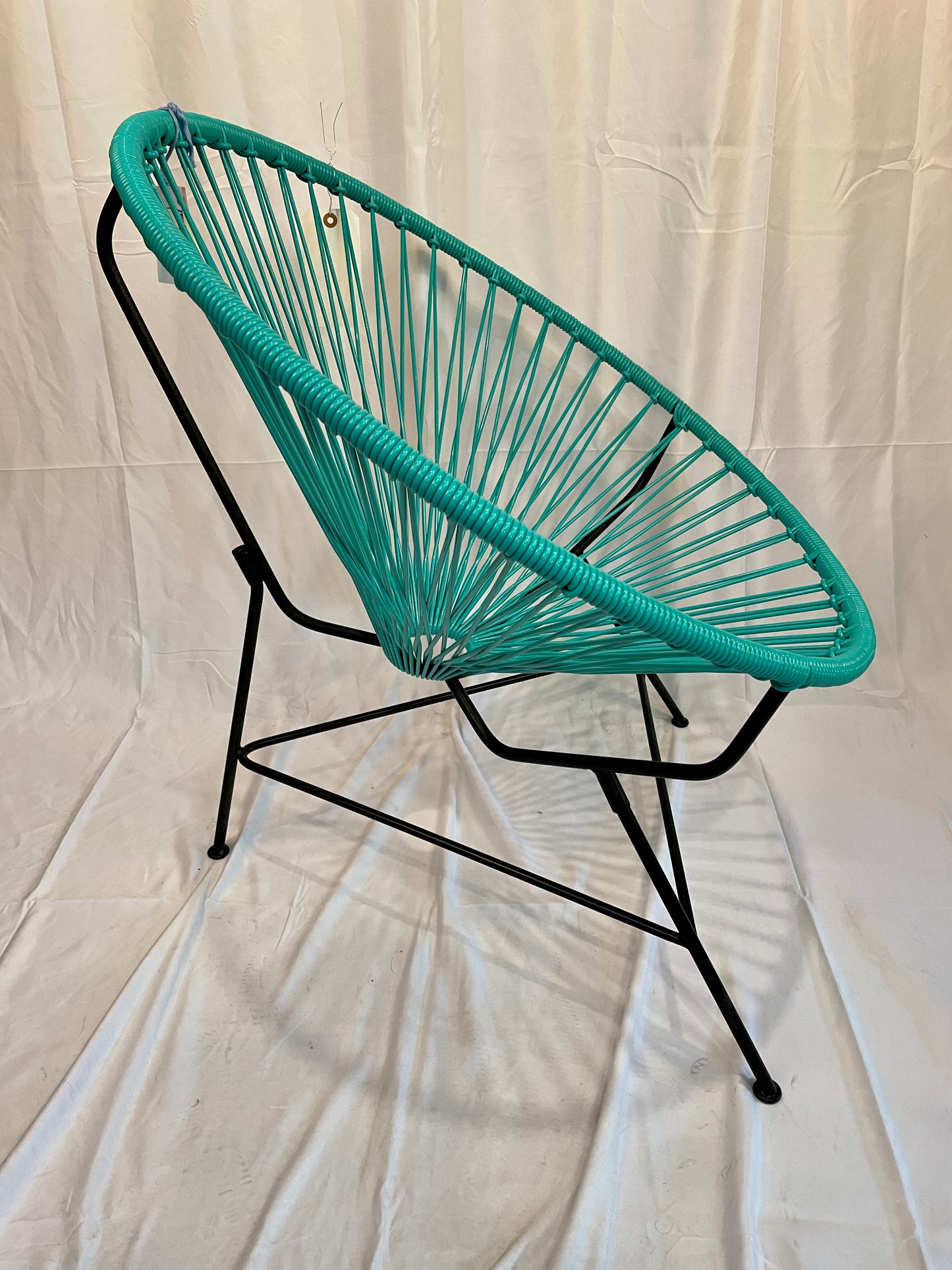 Cyan Flower Acapulco Chair