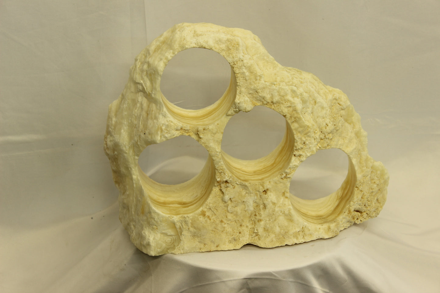 Yellow & Beige Onyx Stone Wine Holder