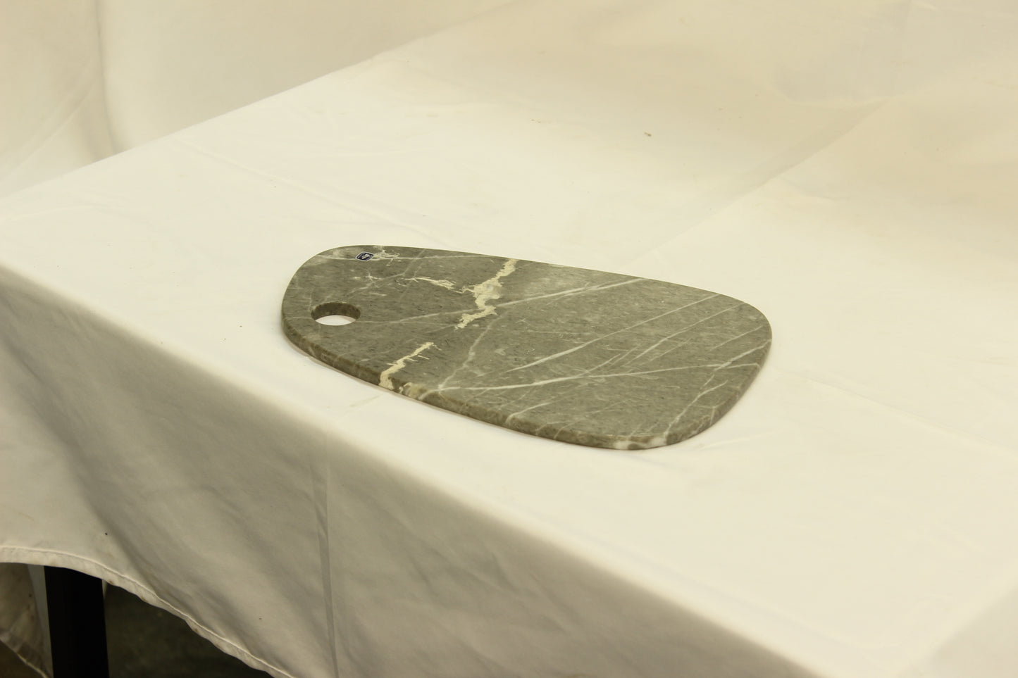 Gray Asymmetric Marble Cutting Board