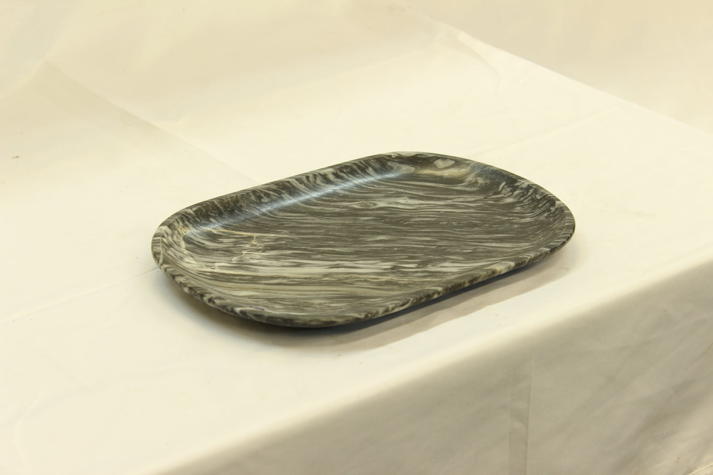 Gray Marble Food/Decorative Tray