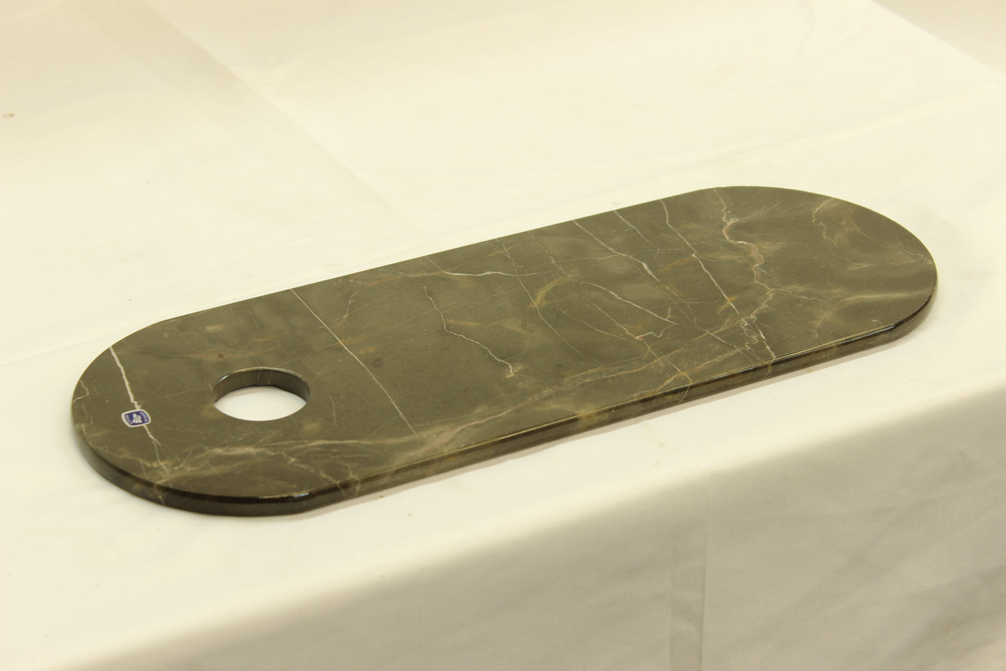 Gray Marble Oval Cutting Board