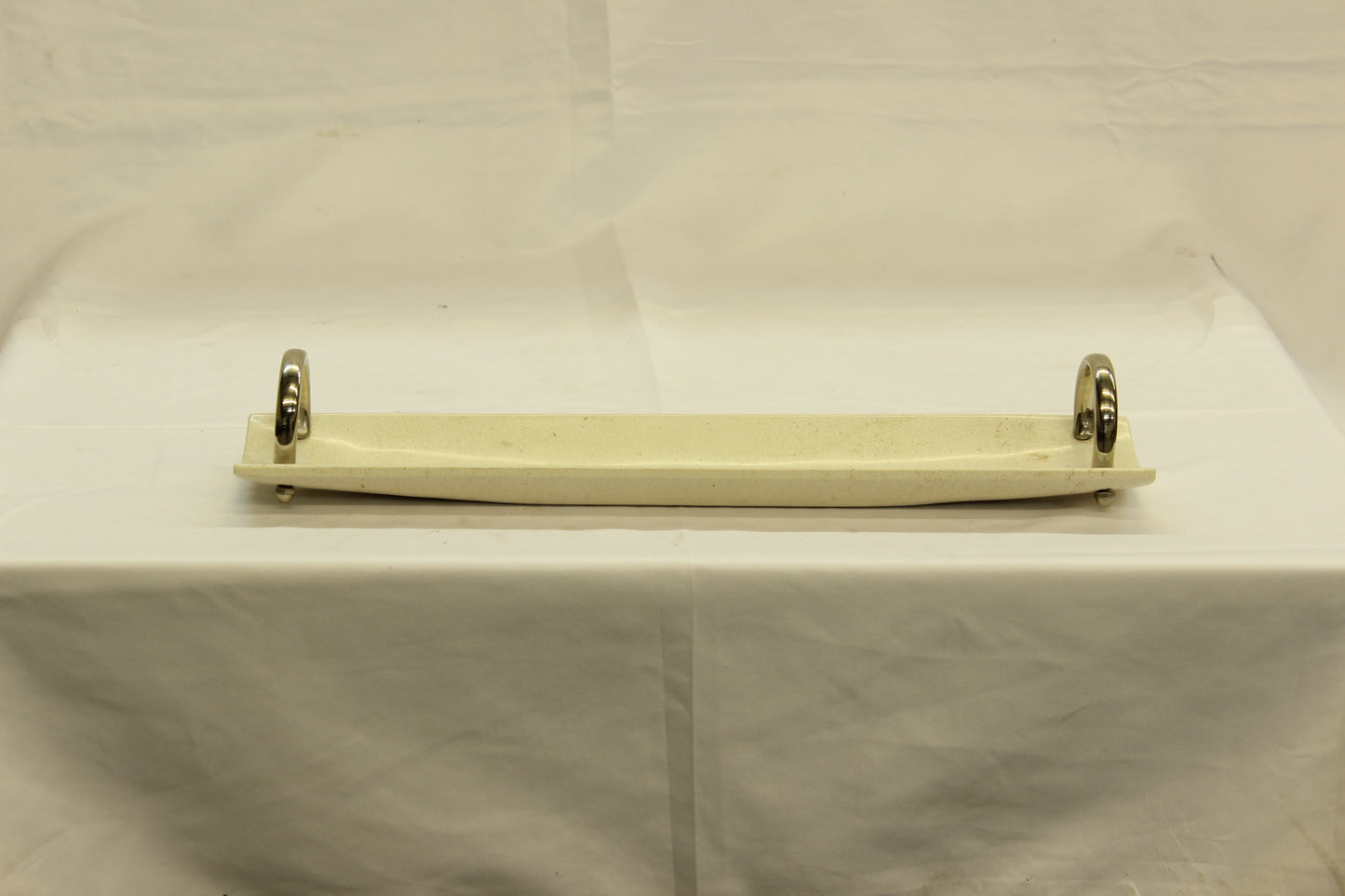 Marble Bread Serving Tray with Pewter Handles