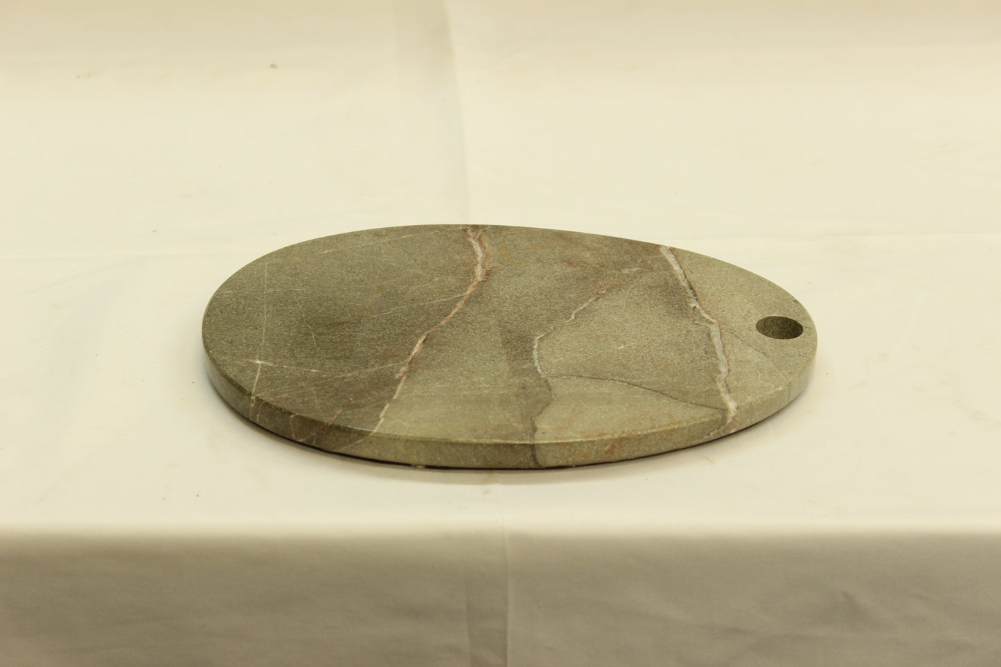 Gray Oval Marble Cutting Board