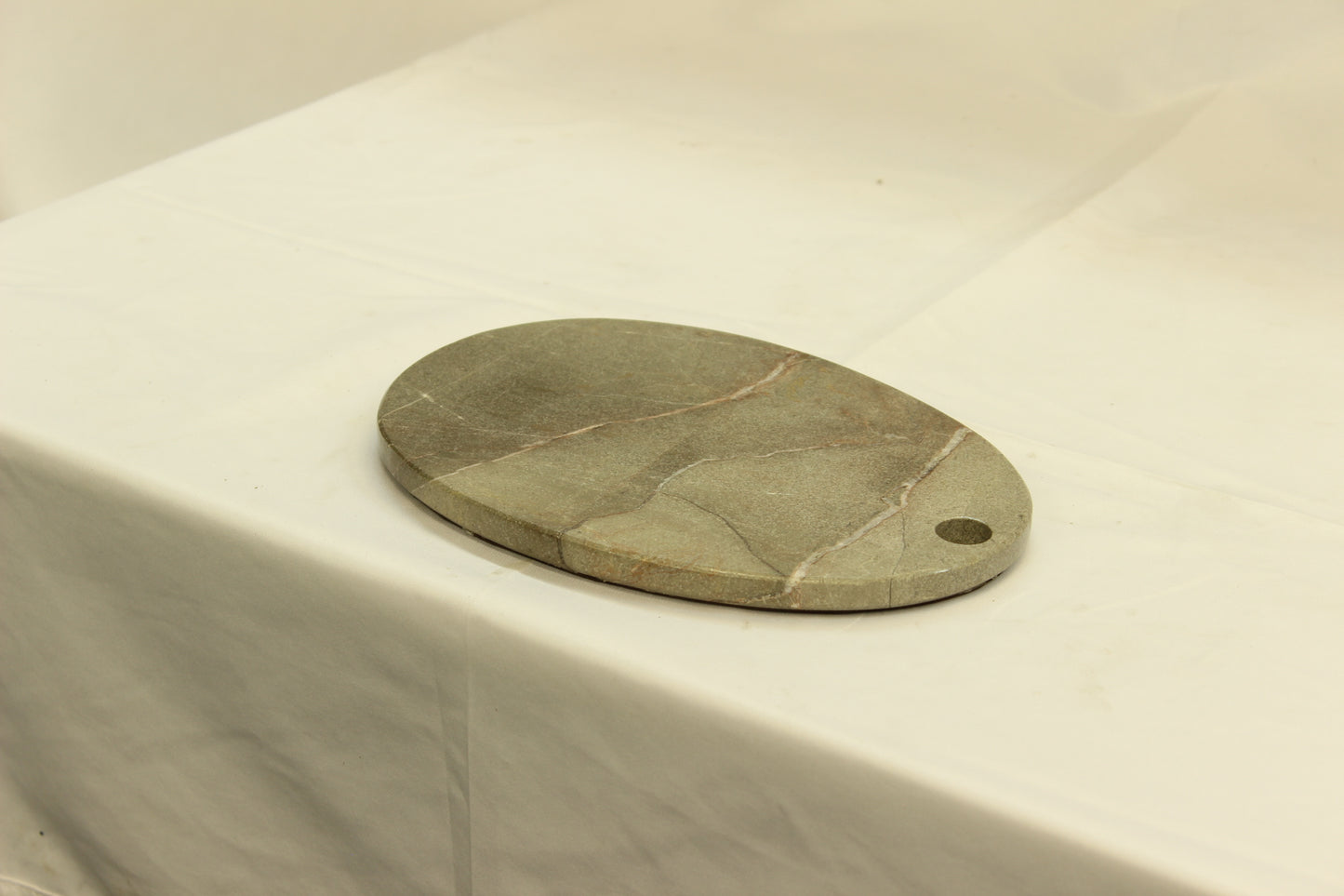 Gray Oval Marble Cutting Board