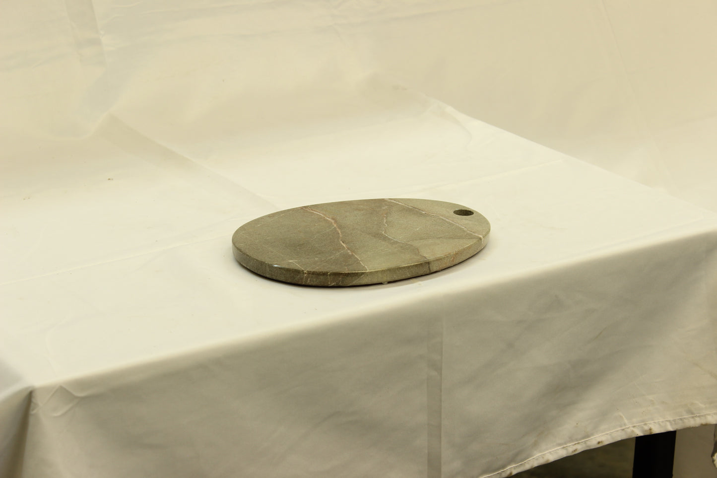 Gray Oval Marble Cutting Board