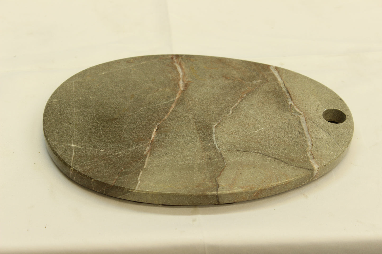 Gray Oval Marble Cutting Board