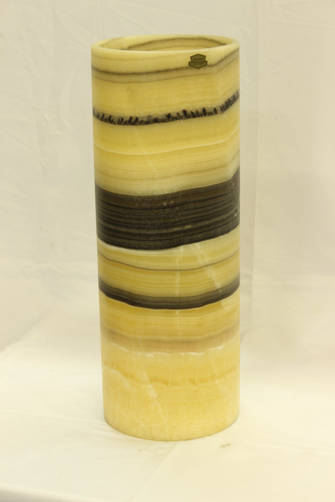 Orange Calico Onyx Lamp