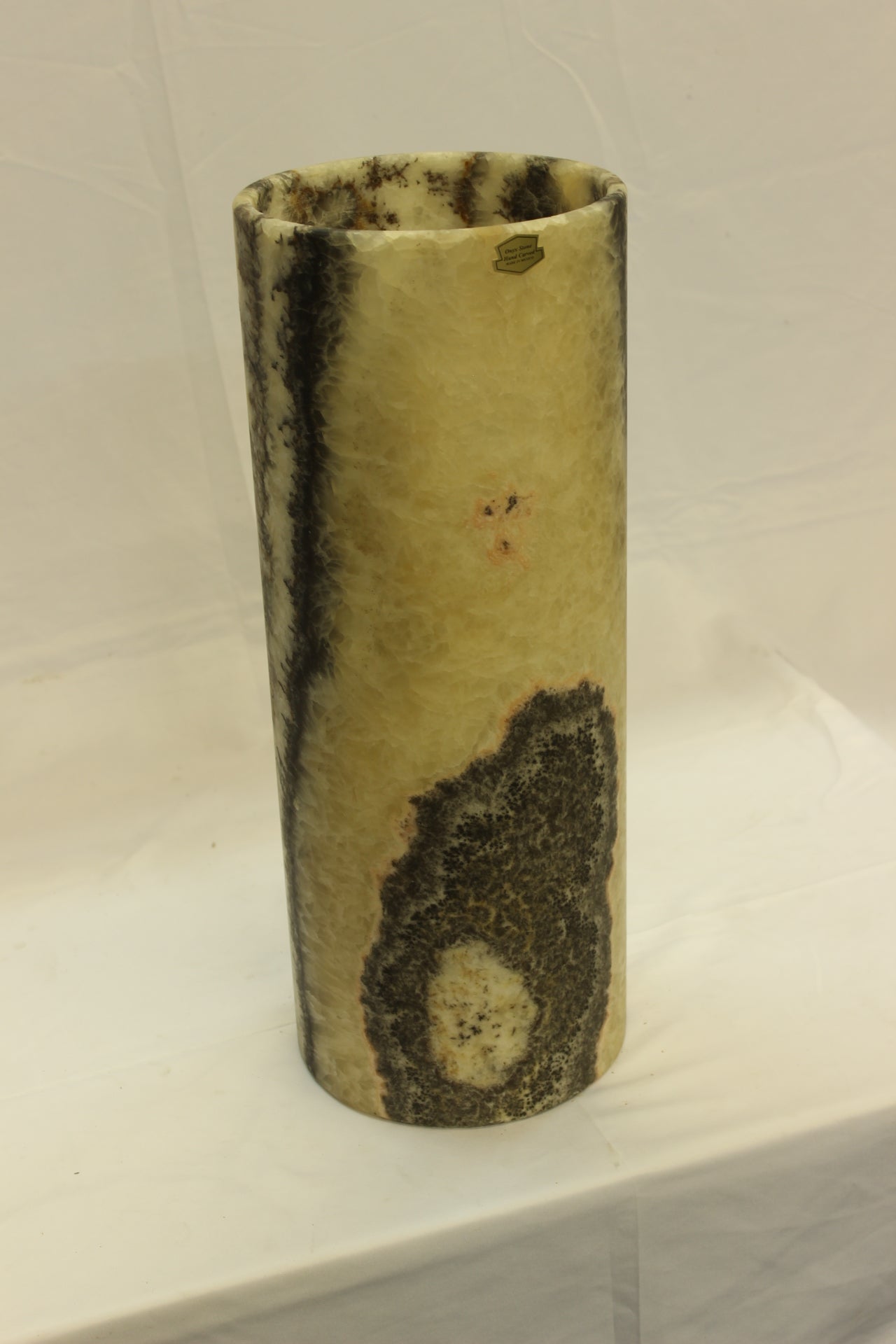 Orange & Black Bacterium Onyx Lamp