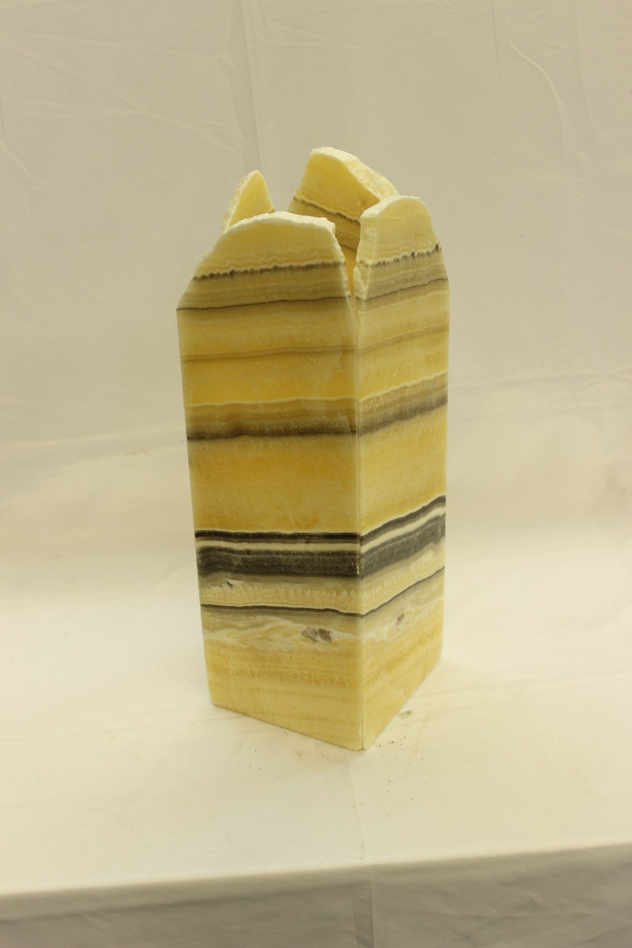 Yellow Bumblebee Onyx Lamp