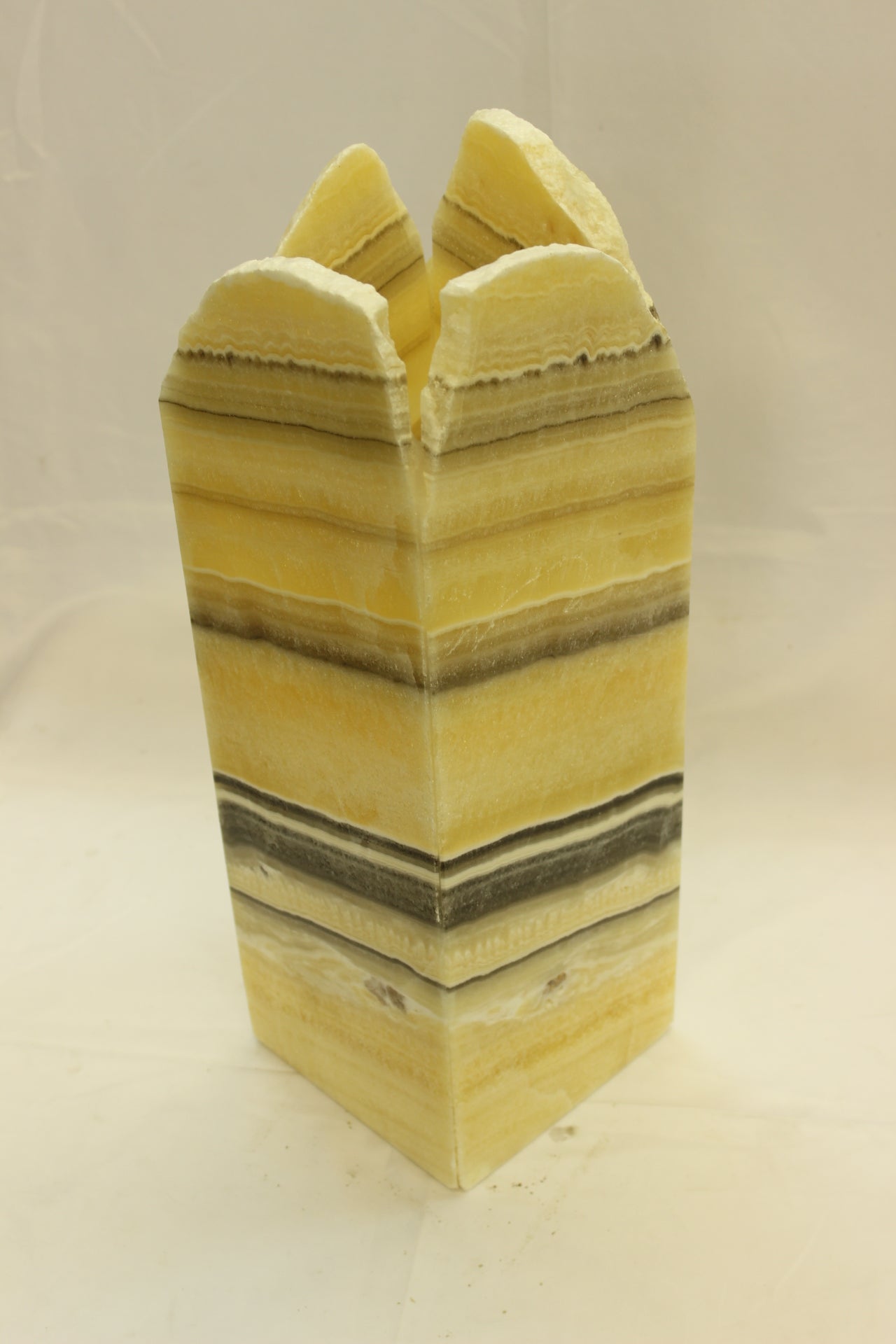 Yellow Bumblebee Onyx Lamp