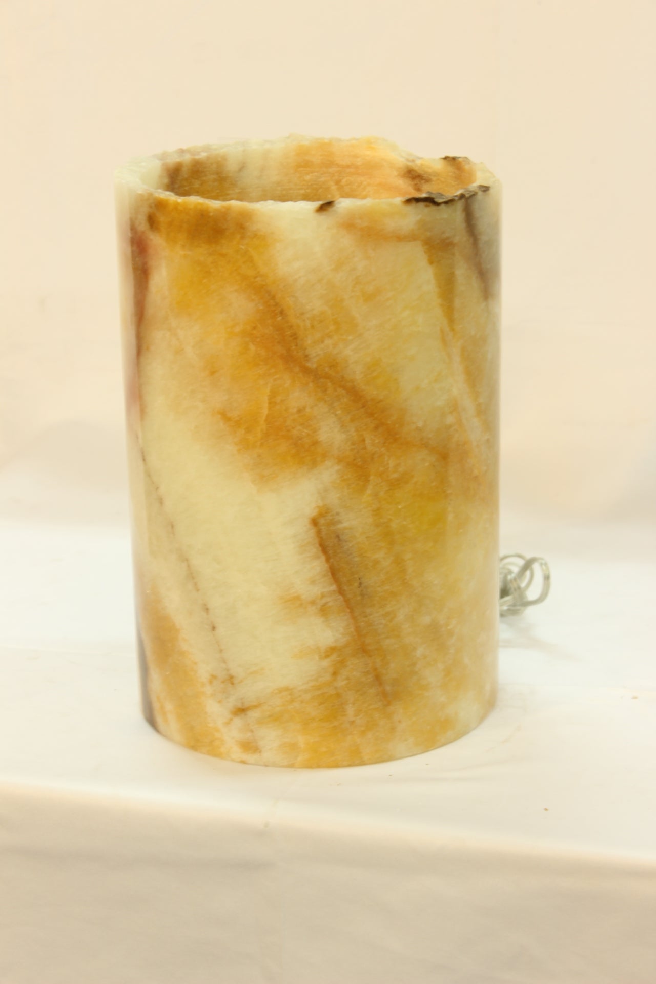 Orange Stratus Onyx Lamp