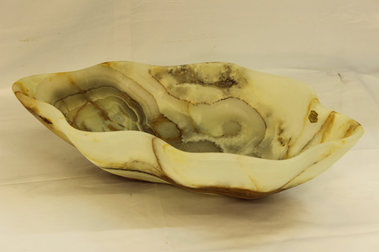 Brown Lynx Onyx Centerpiece